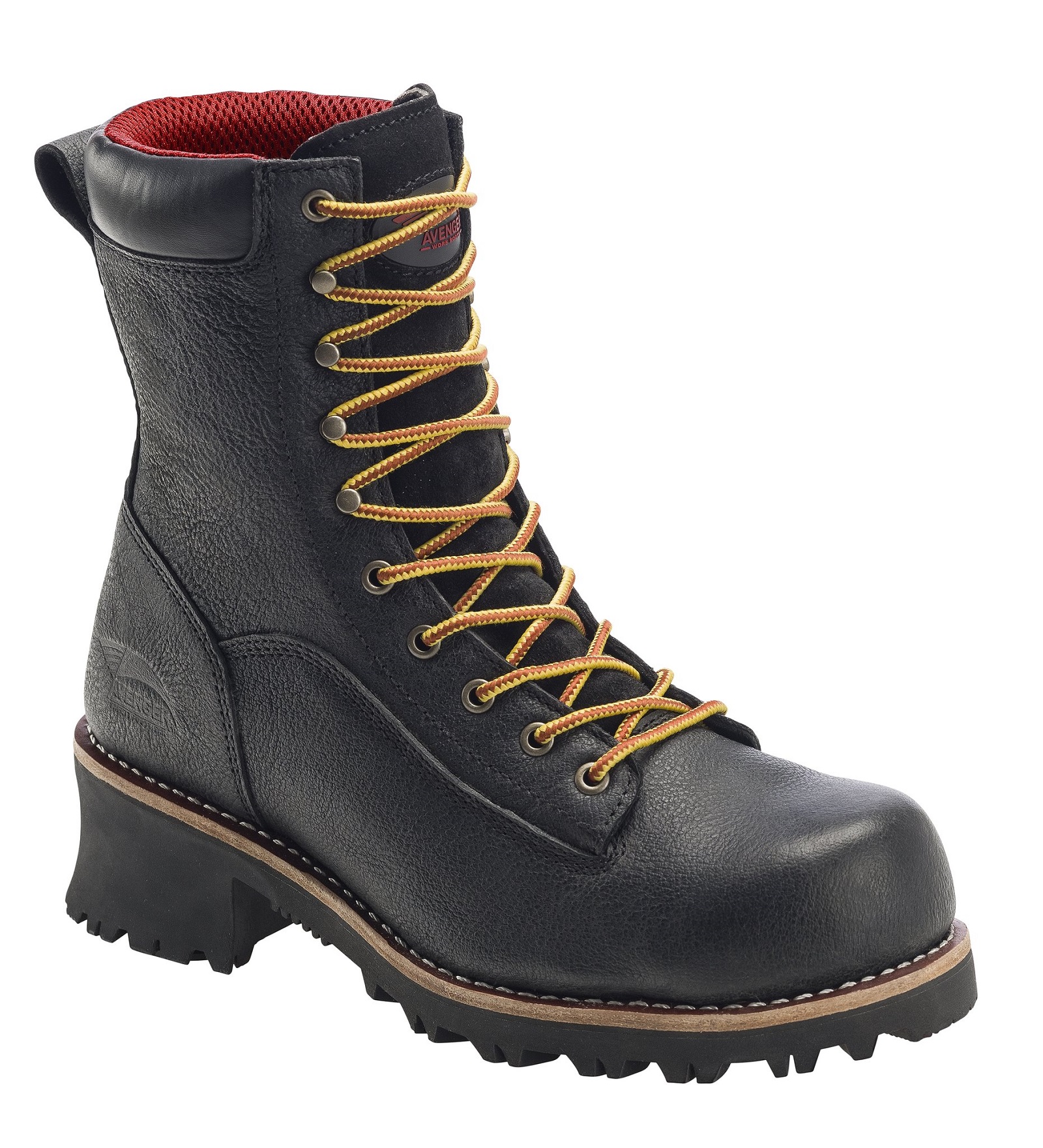 Avenger Safety Footwear Men's A7357 Black 8" Waterproof Composite Toe Logger Boot