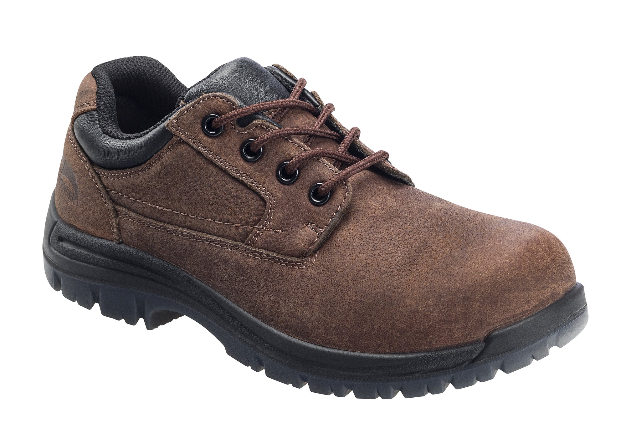 Avenger Safety Footwear Men's A7118 Brown Waterproof Composite Toe Work Oxford