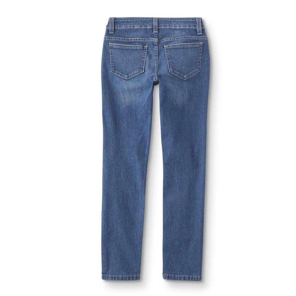 ROEBUCK & CO R1893 Girls' Distressed Skinny Jeans