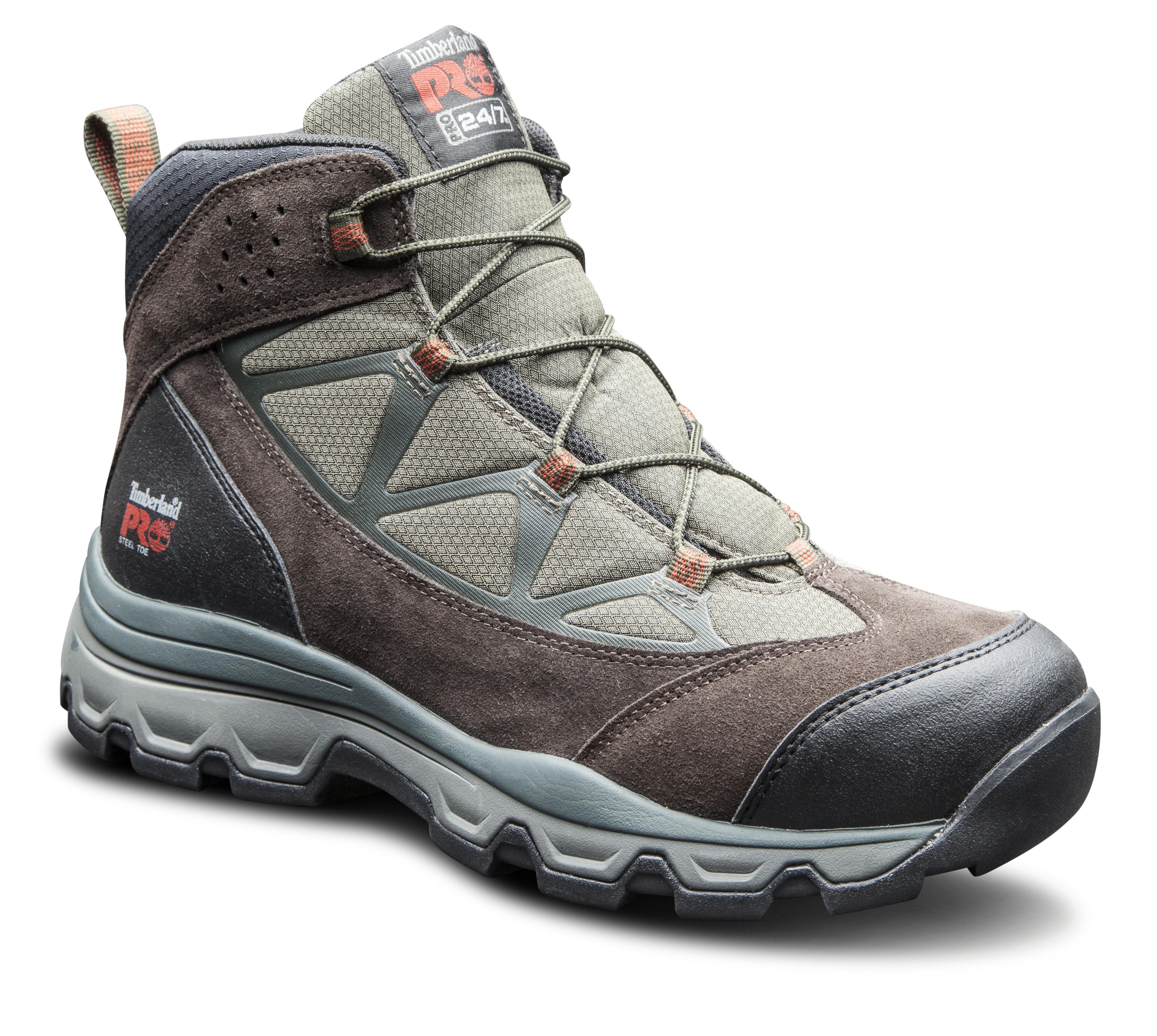 Timberland PRO Men's Rockscape Brown/Gray Steel Toe Work Boot - Wide Width Available