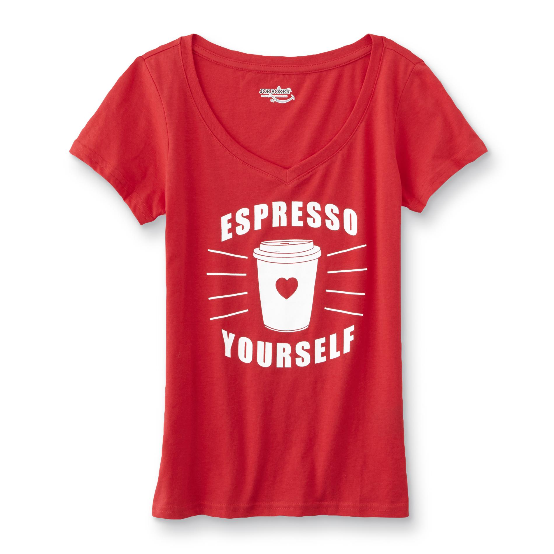 Joe Boxer Juniors' Graphic T-Shirt - Espresso Yourself, Size: Small, Red Pepper Joe Boxer Juniors' Graphic T-Shirt - Espresso Yourself, Size: Small, Red Pepper