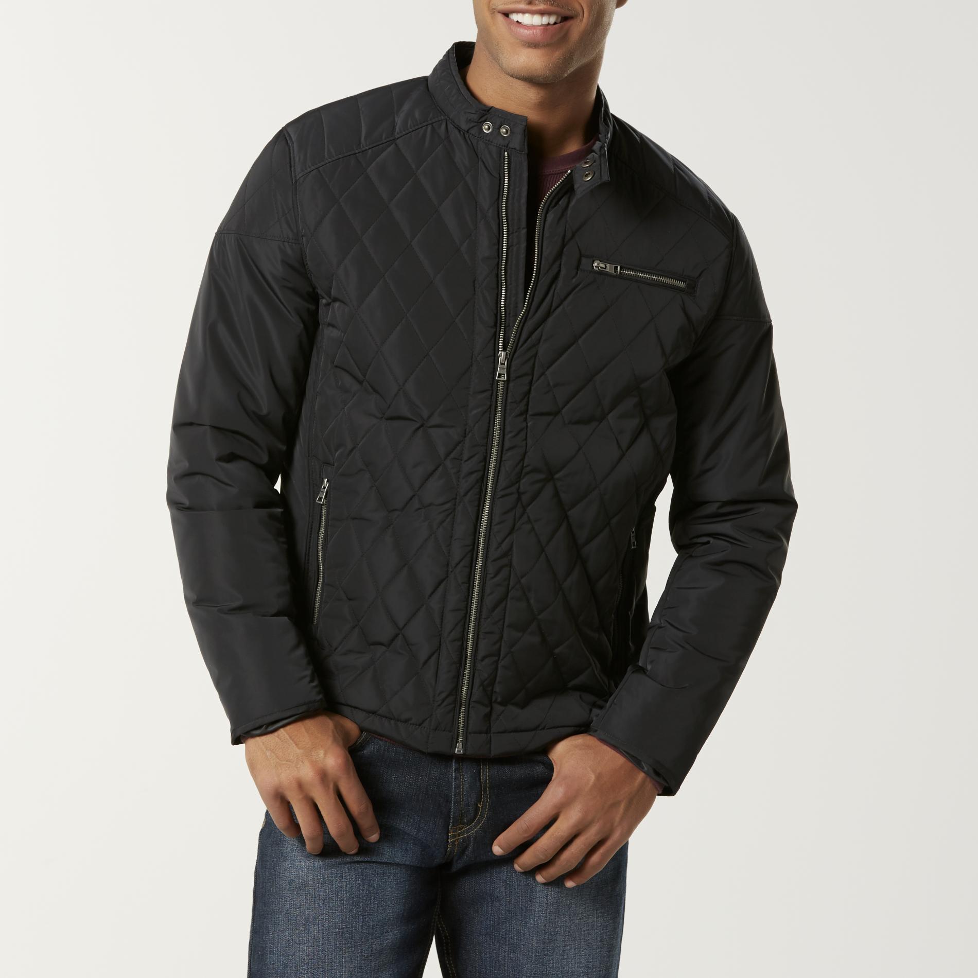 Structure Men's Quilted Moto Jacket