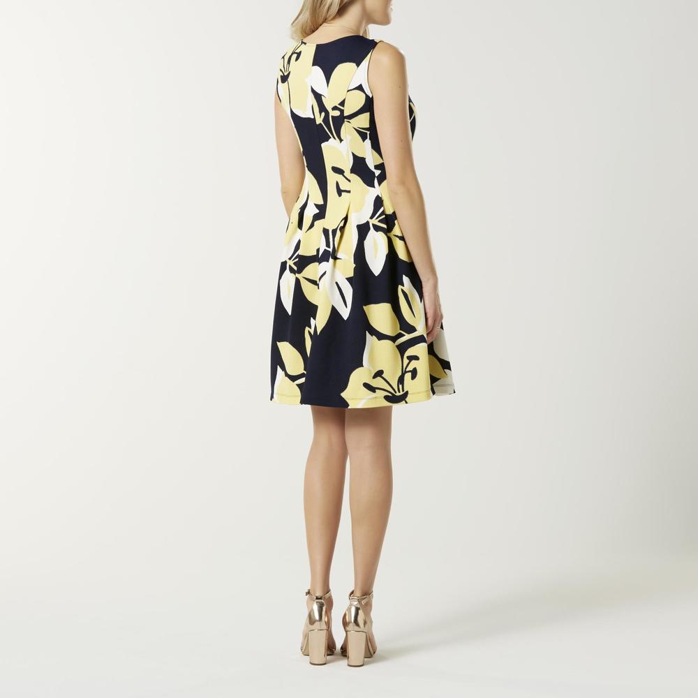 Jaclyn Smith Women's A-Line Dress - Floral