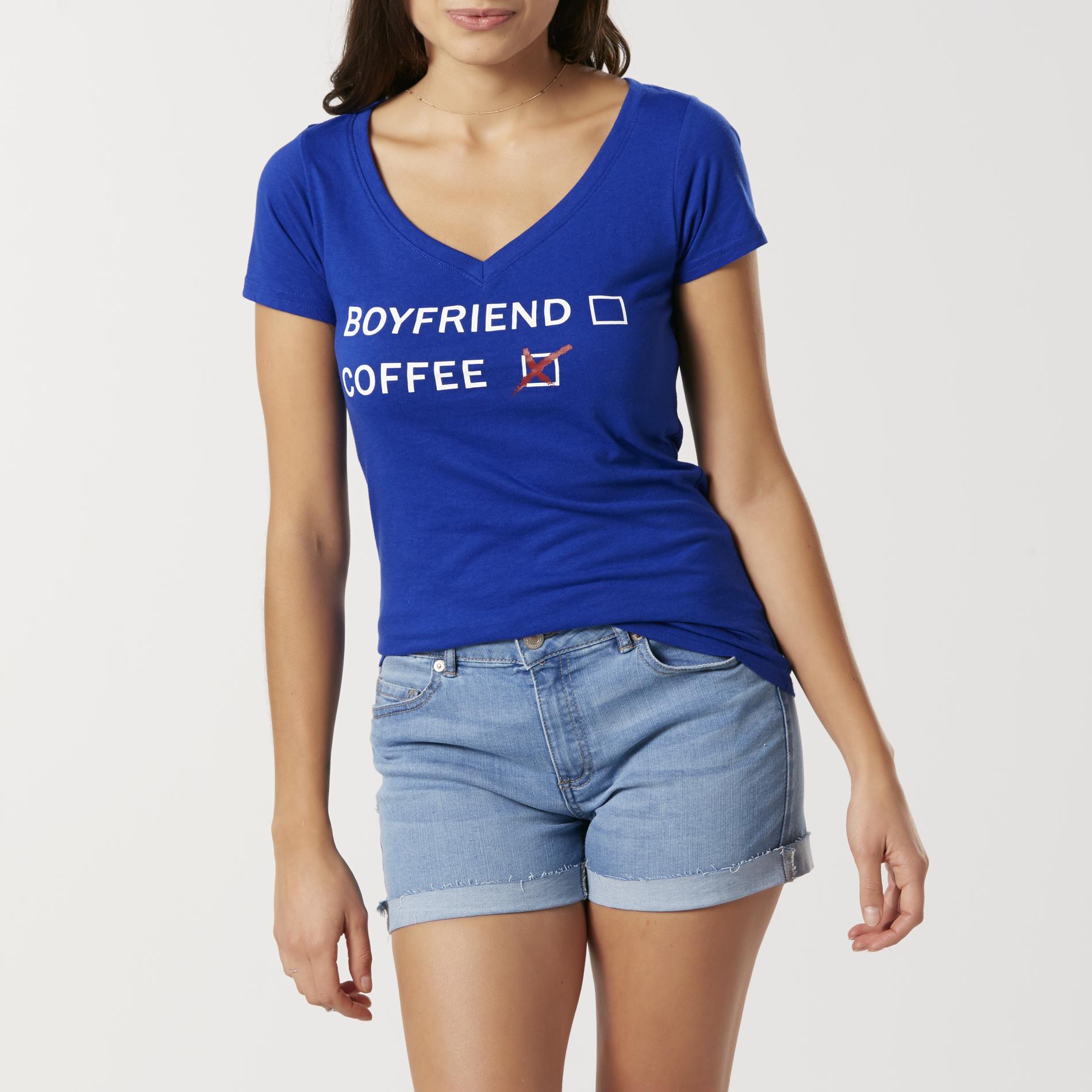 Joe Boxer Juniors' Graphic T-Shirt - Boyfriend, Size: Small, Blue Joe Boxer Juniors' Graphic T-Shirt - Boyfriend, Size: Small, Blue