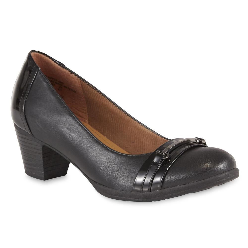 Thom McAn Women's Whitley Leather Pump - Black