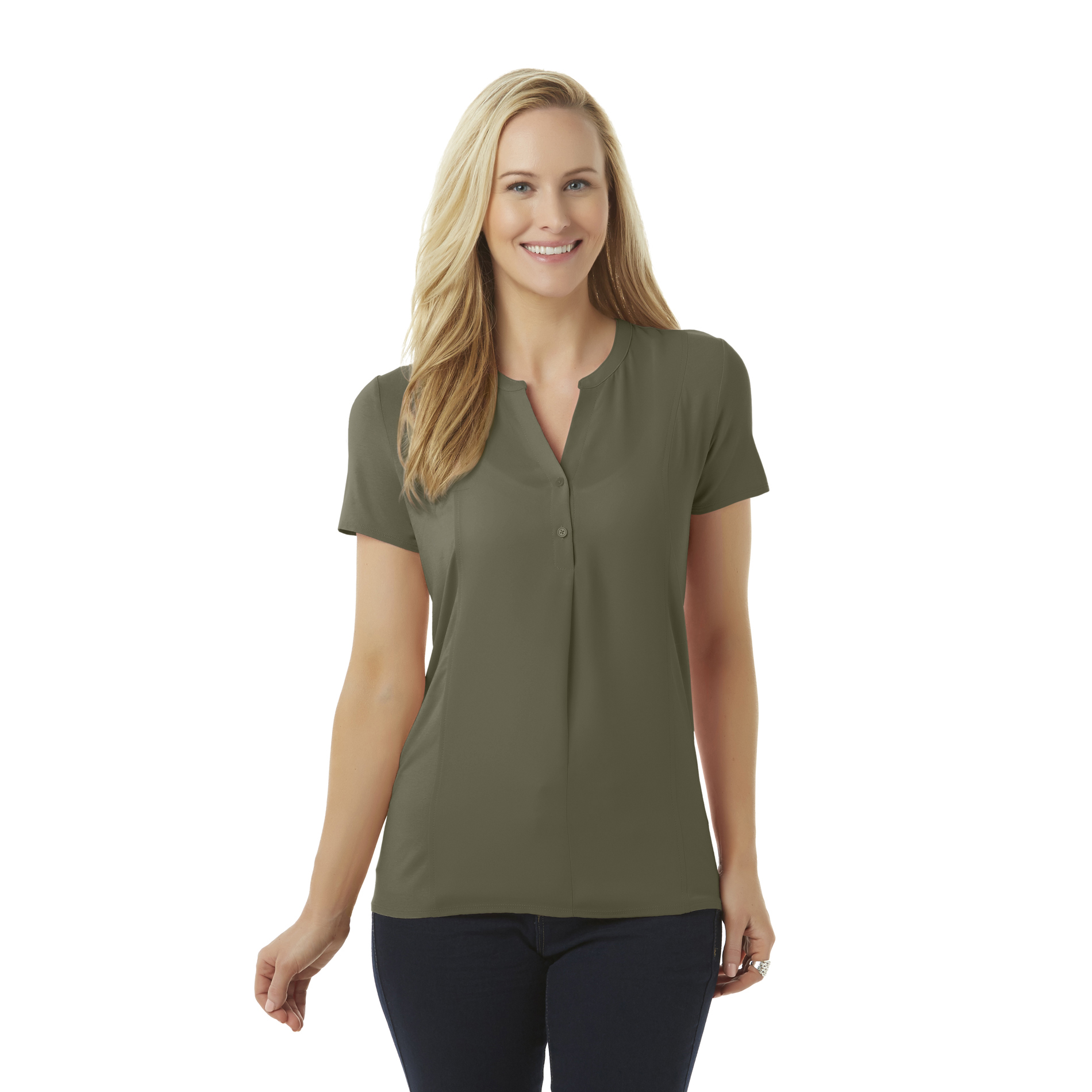 Attention Women's Mixed Media Top
