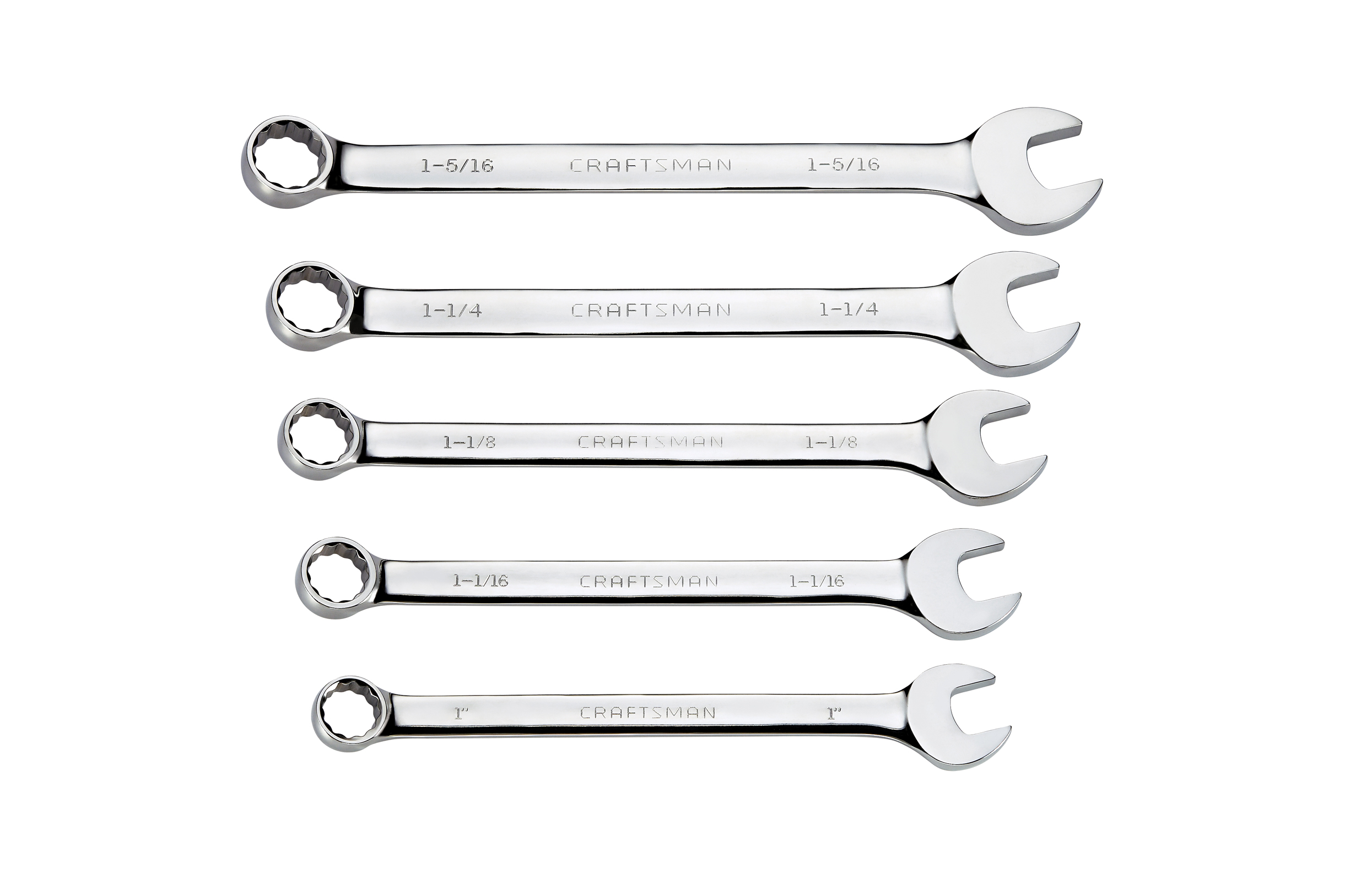 45983 7/8 Craftsman Full Polish 12 Point SAE Long Pattern Standard Combination Wrench Inch 