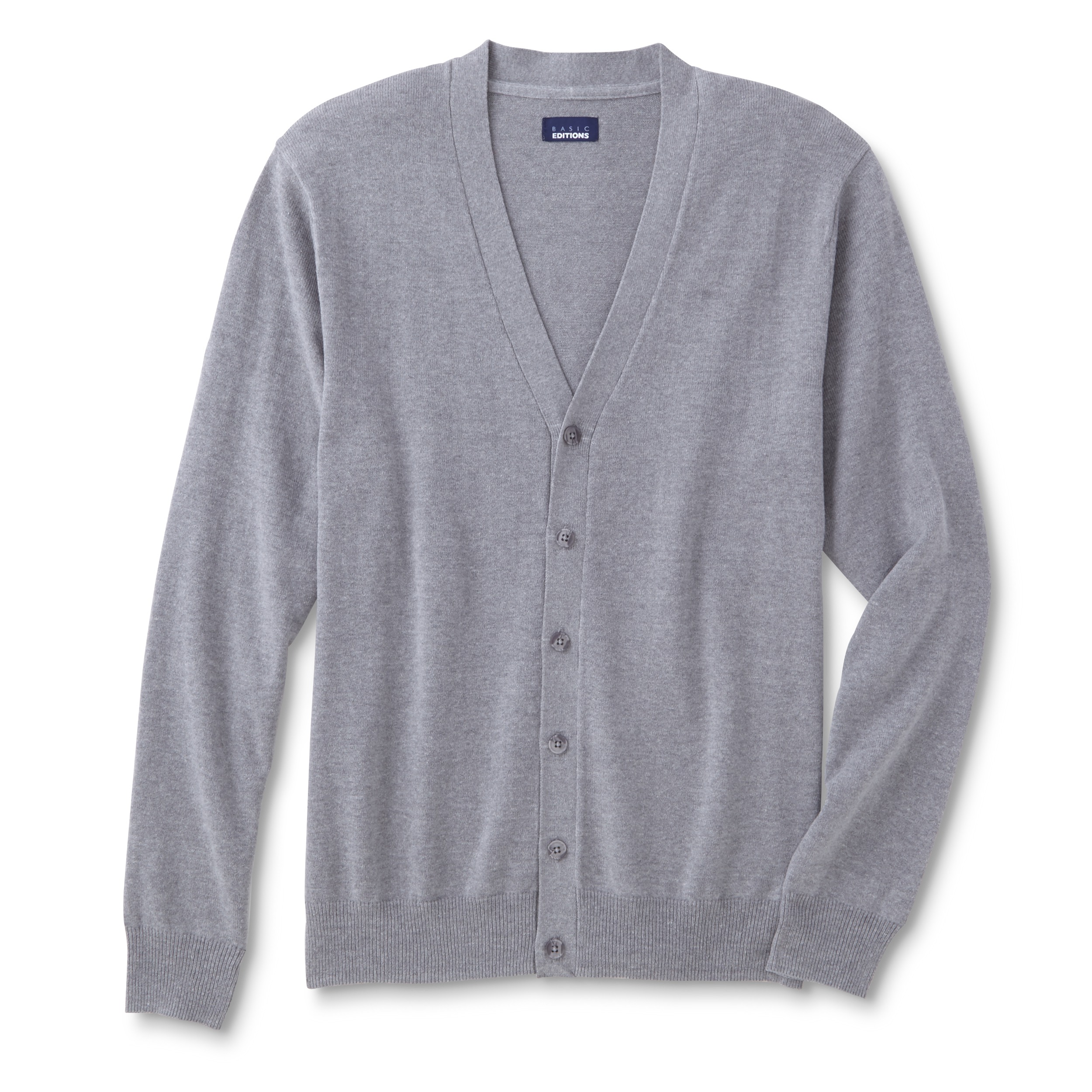 Basic Editions Men's Cardigan Sweater - Kmart