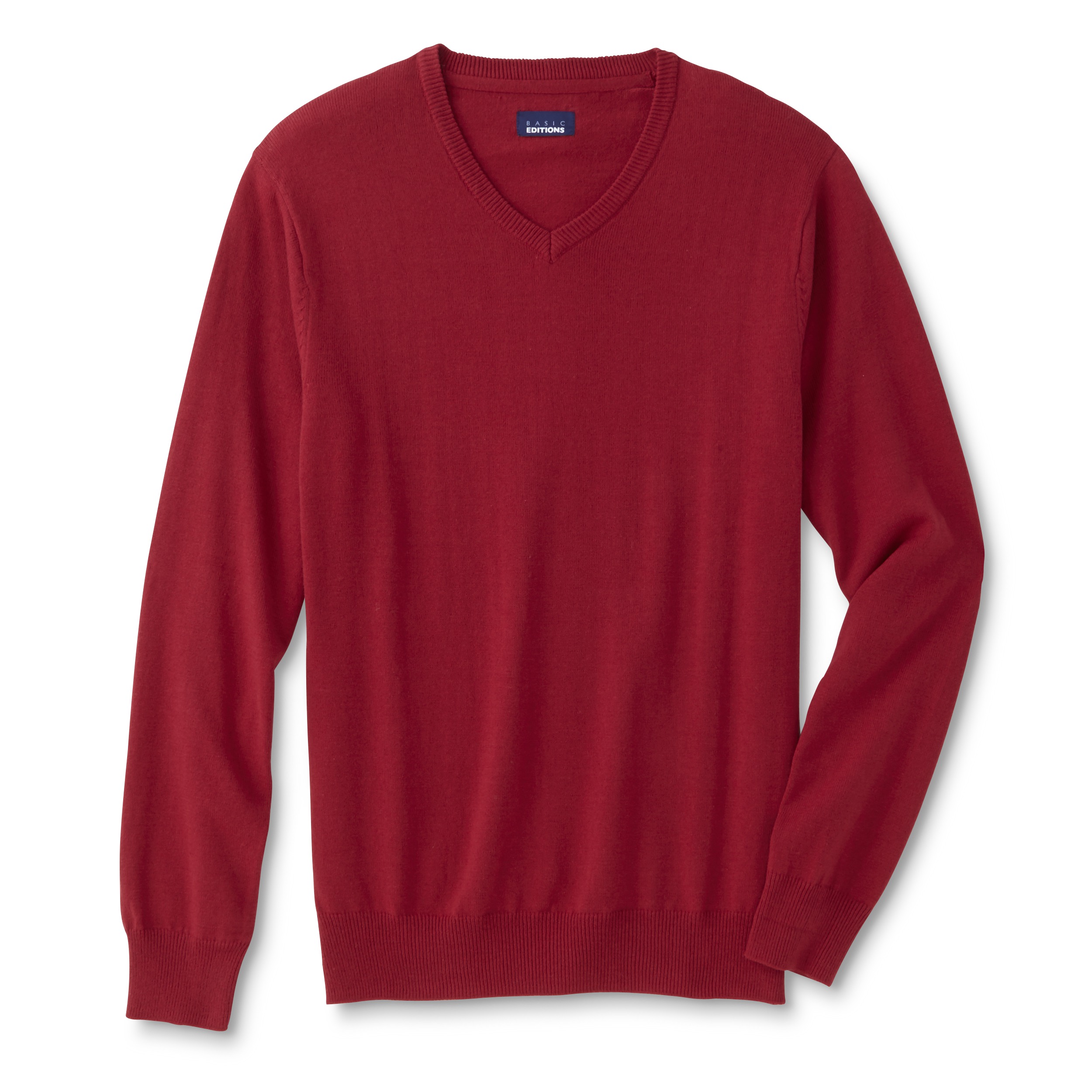 Basic Editions Men's Big & Tall V-Neck Sweater