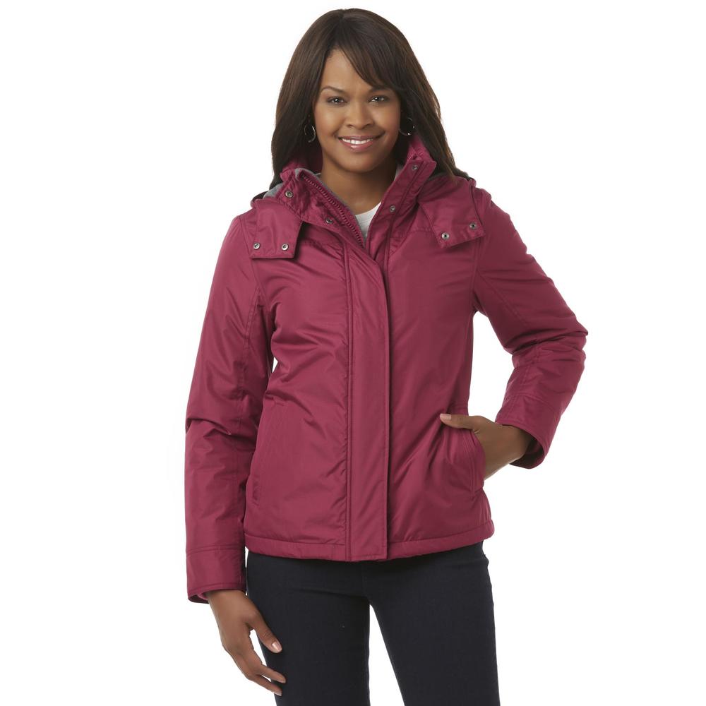 Basic Editions Women's Hooded Jacket