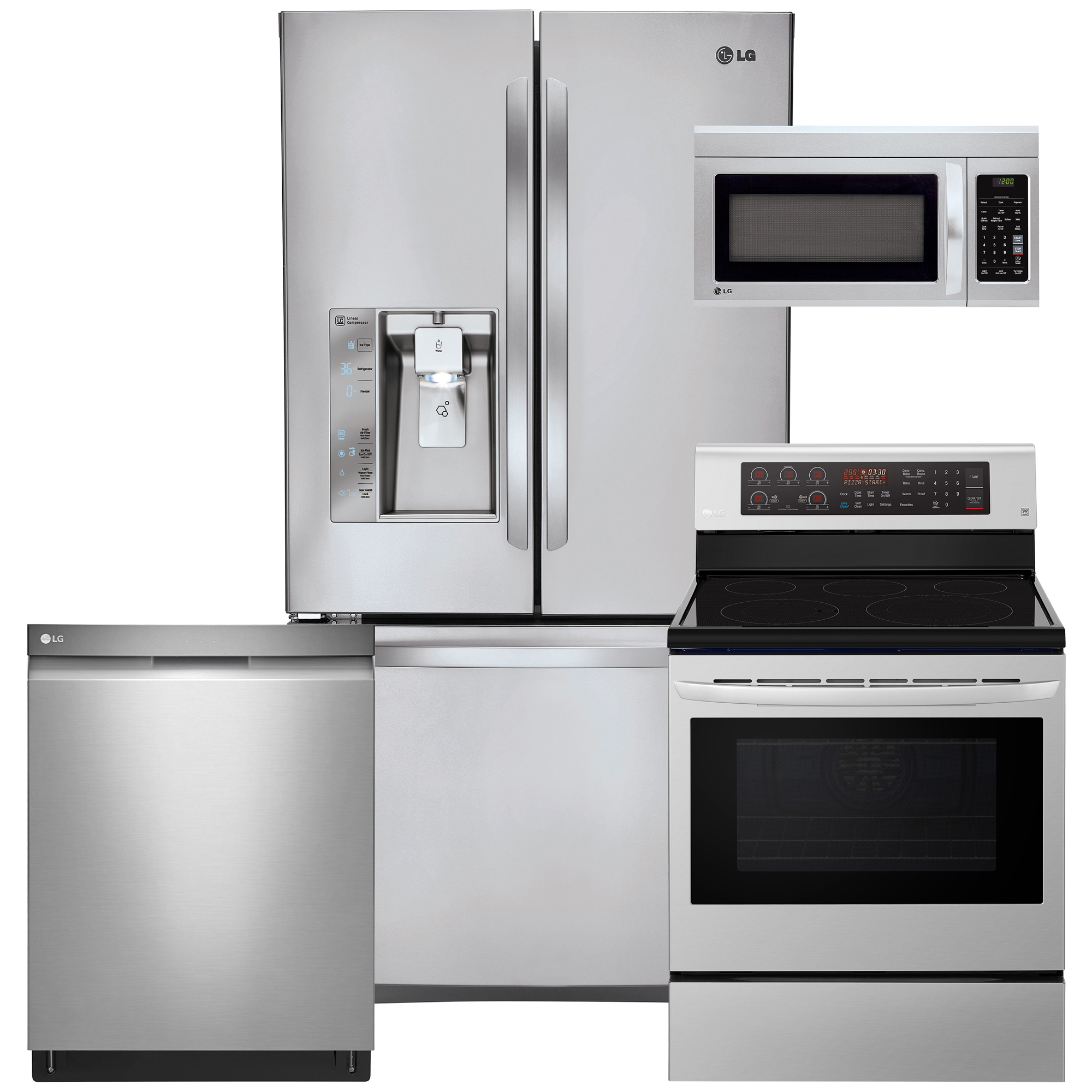 Lg Lg 4 Piece Design In The Details Kitchen Package W Counter