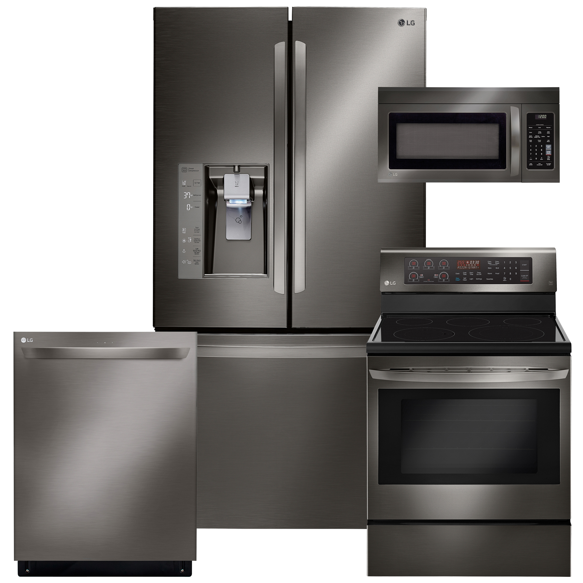 LG LG 4-Piece Modern Meets Timeless Kitchen Suite w ...