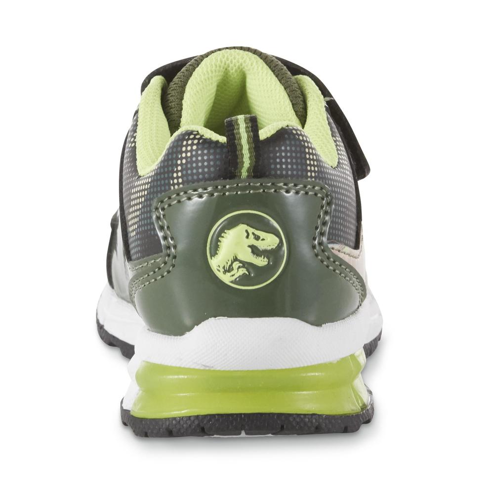 Character Toddler Boys' Jurassic World Light-Up Sneaker - Green/Camouflage