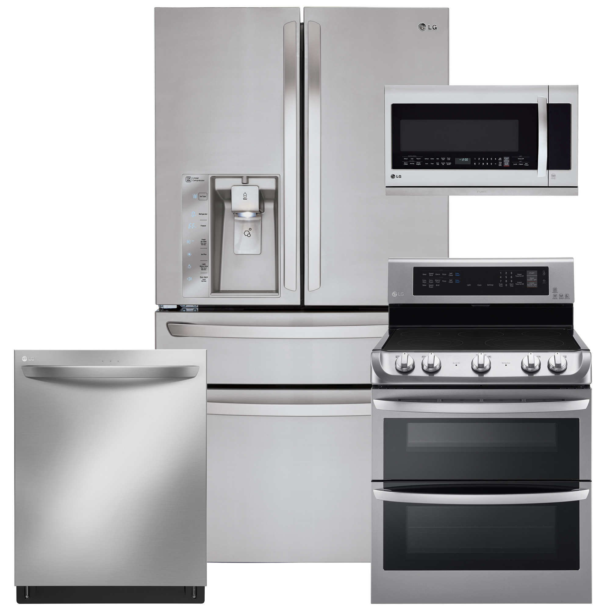 LG LG 4-Piece Fully Featured Kitchen Suite w/ Counter ...