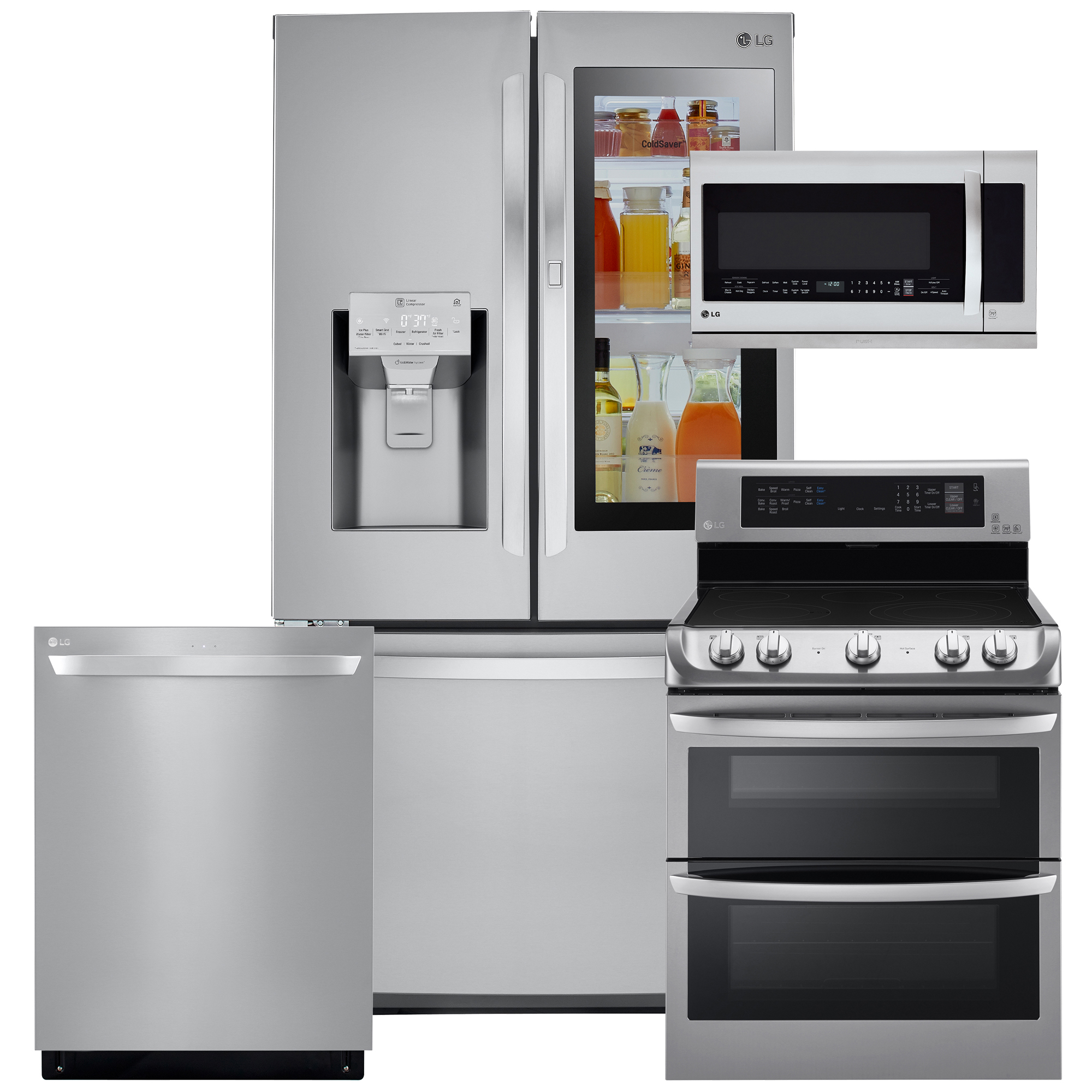 Lg Lg 4 Piece Design In The Details Kitchen Package W Counter