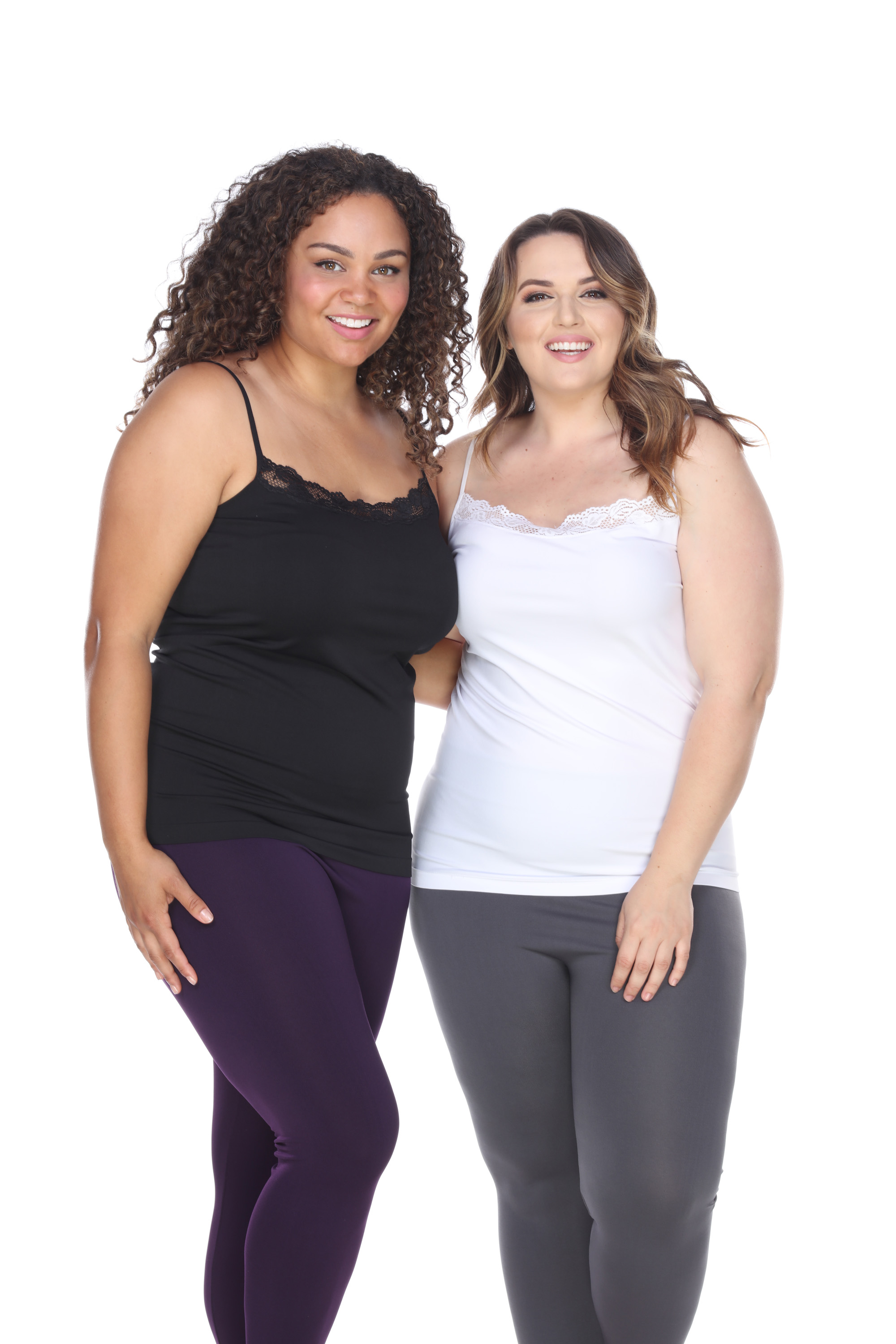 White Mark Plus Size Tank Tops Pack of 2