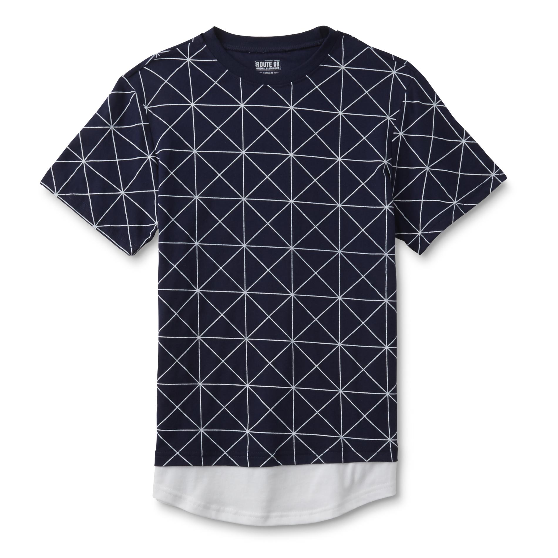 Route 66 Boy's Graphic T-Shirt - Grid