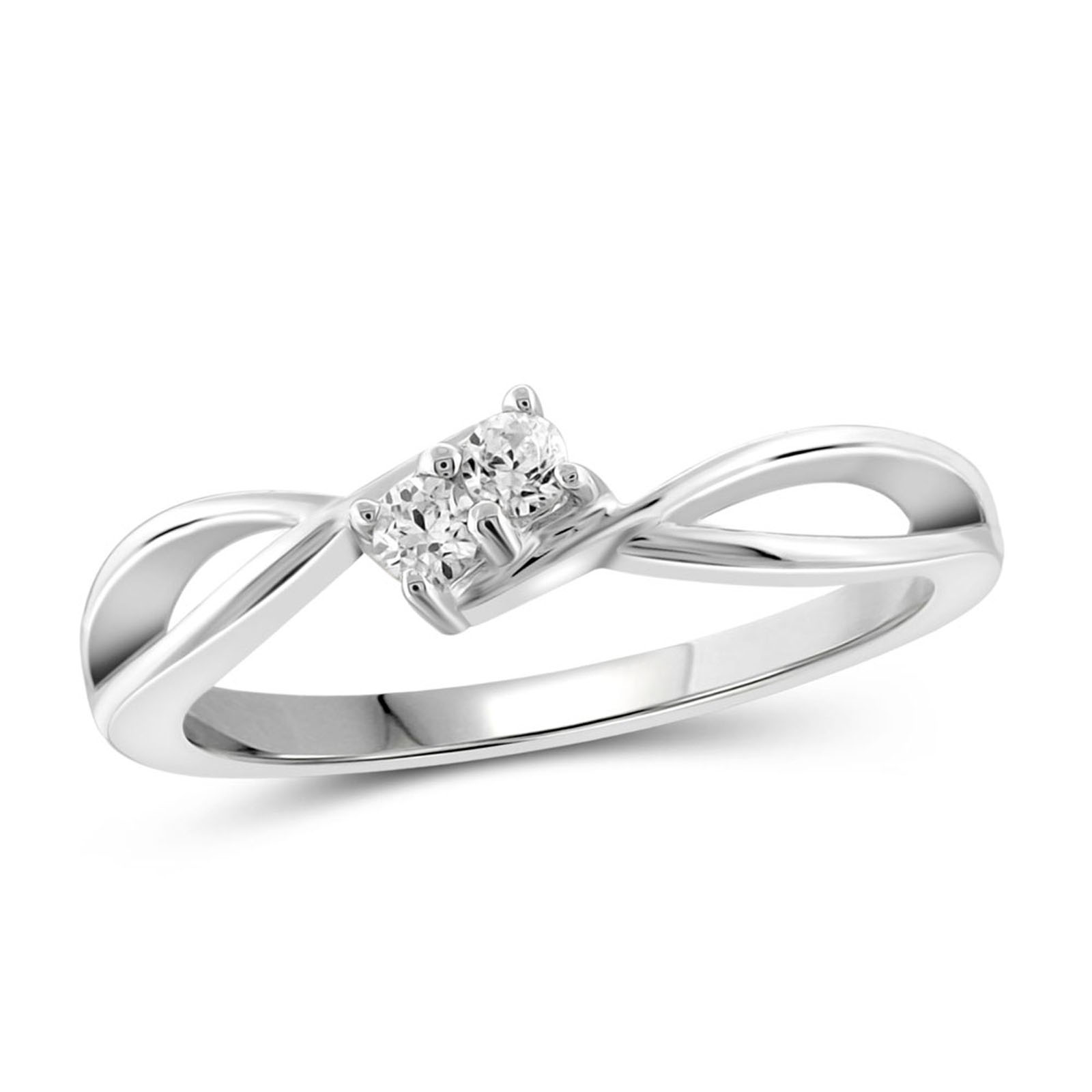 Tradition Diamond 10K White Gold .10 CTTW Certified Diamond Ring