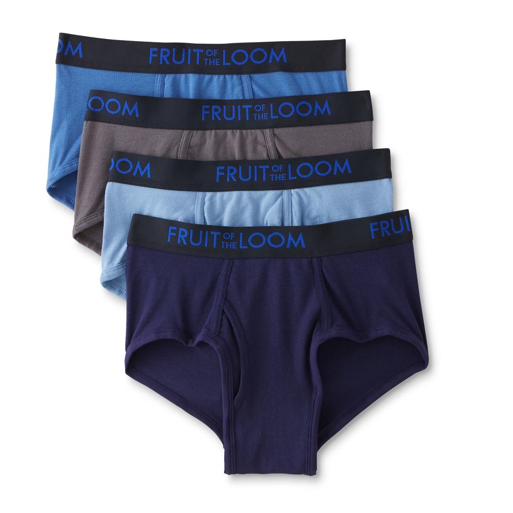 Fruit of the Loom Men's 4-Pairs Breathable Mid-Rise Briefs - Assorted Colors