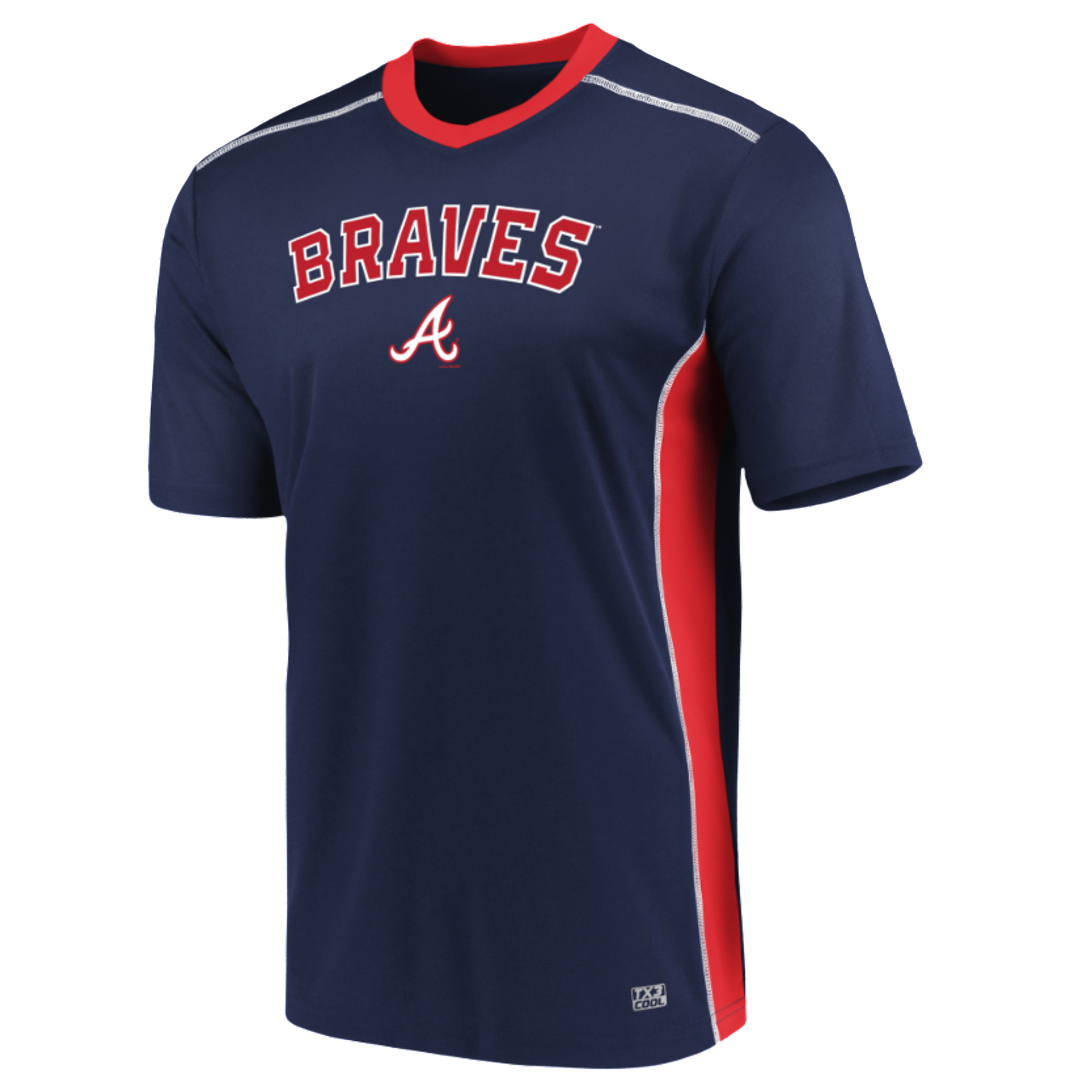 MLB Men’s Atlanta Braves V-Neck Jersey, Size: Medium MLB Men’s Atlanta Braves V-Neck Jersey, Size: Medium