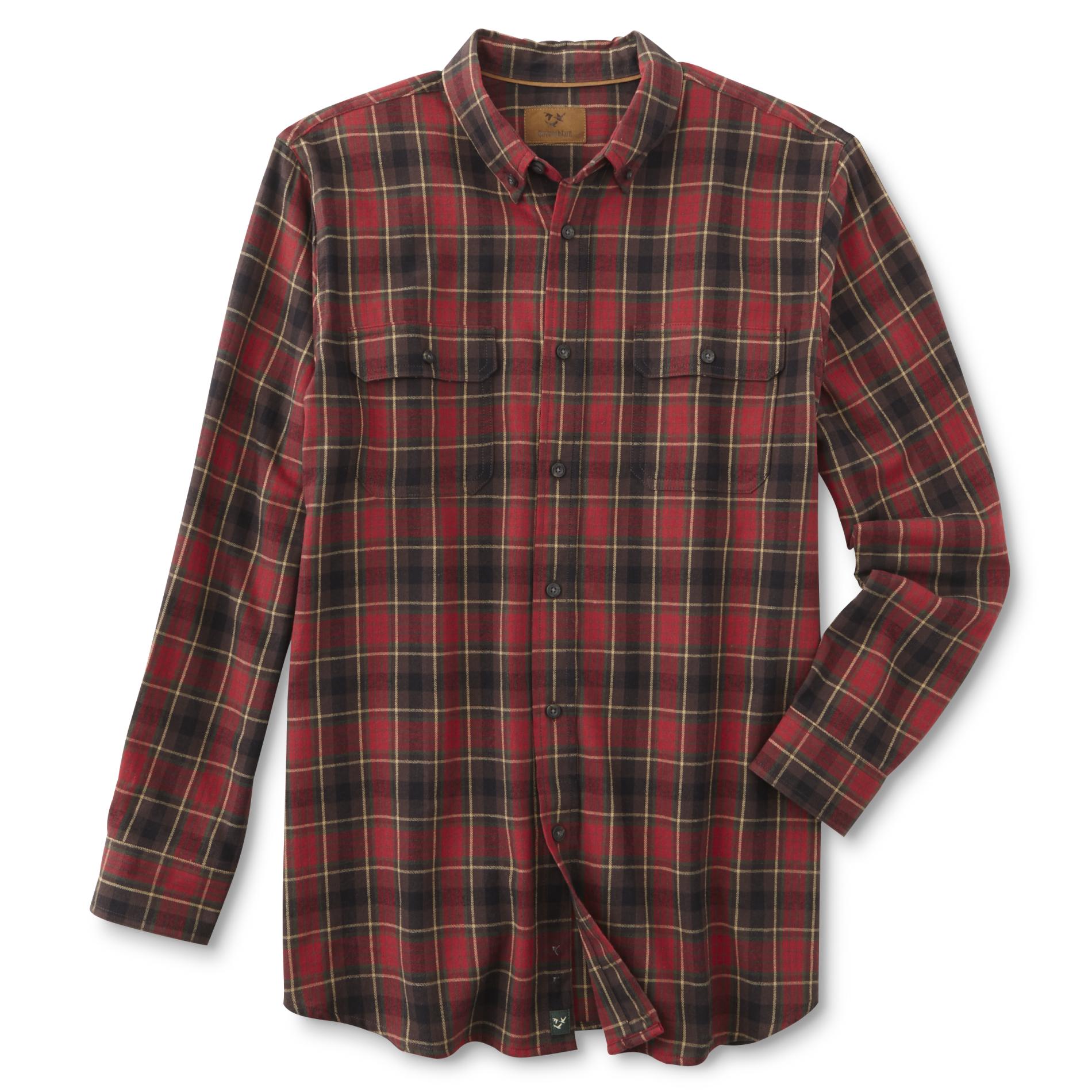 Outdoor Life Men's Big & Tall Flannel Shirt - Plaid | Shop Your Way ...