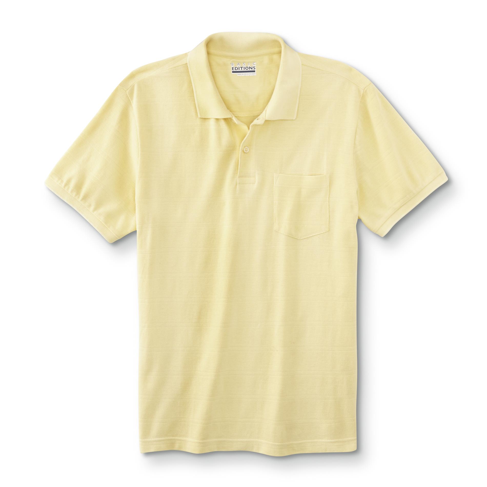 Basic Editions Men's Big & Tall Pique Polo Shirt, Size: XLT, French White Basic Editions Men's Big & Tall Pique Polo Shirt, Size: XLT, French White