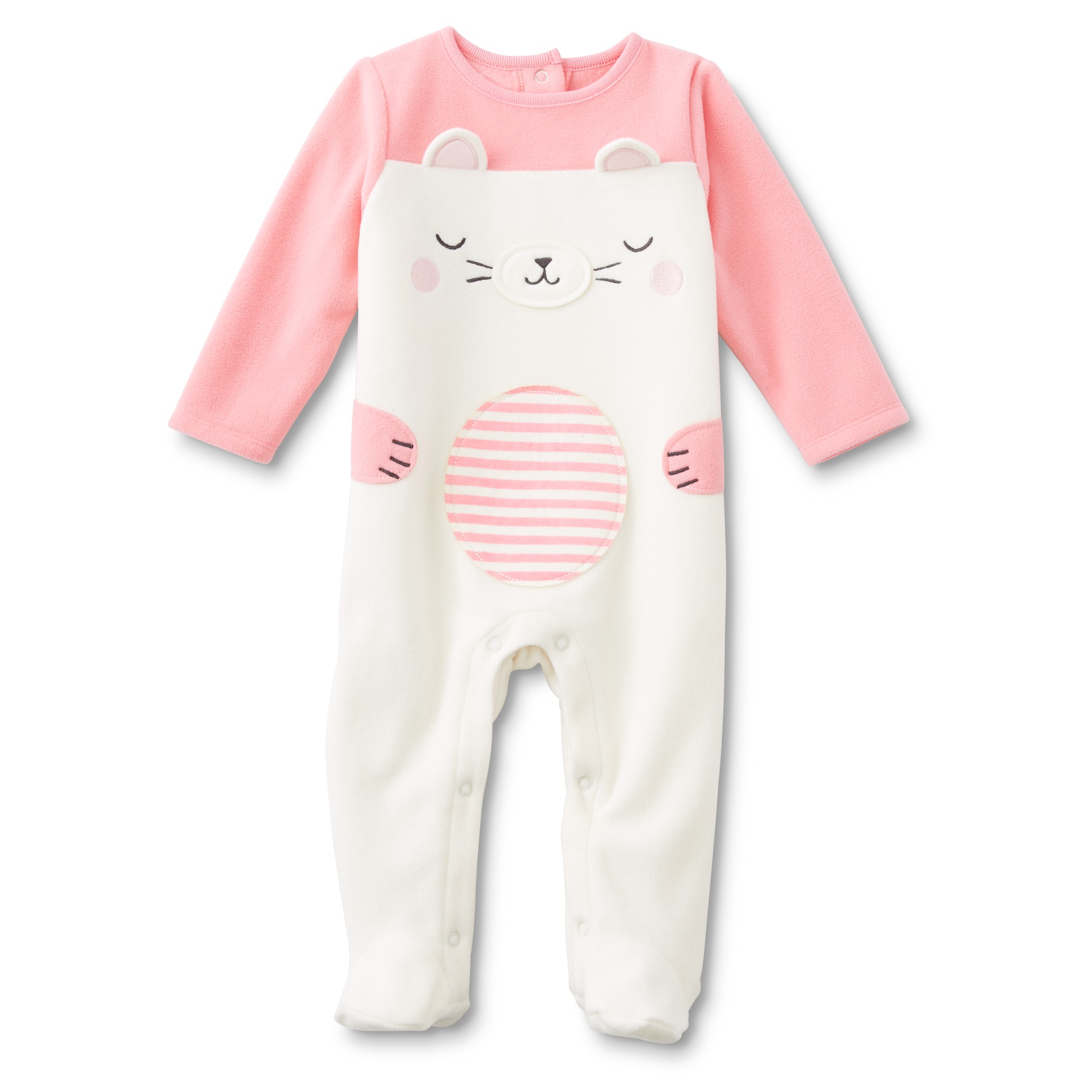 Little Wonders Newborn Girl's Footed Sleeper Pajamas - Bear