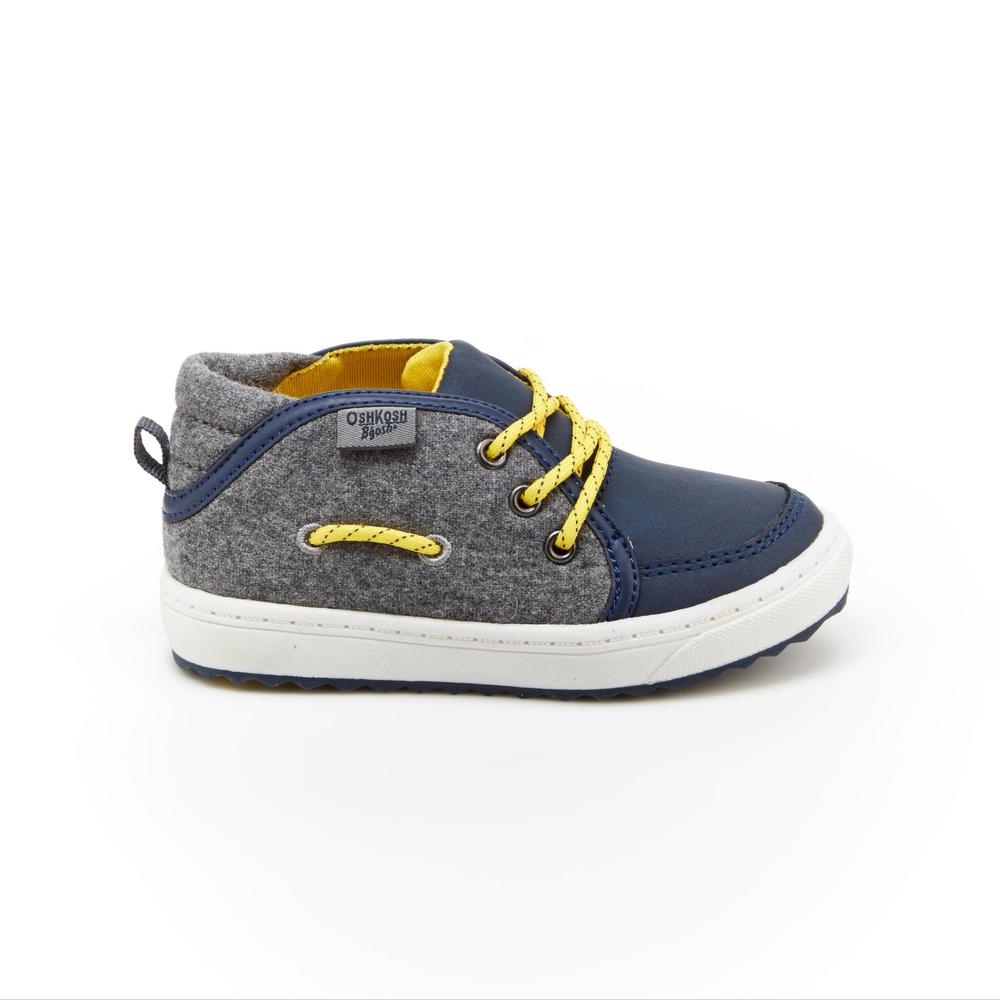 OshKosh Toddler Boy's Casper Navy/Gray/Yellow Sneaker