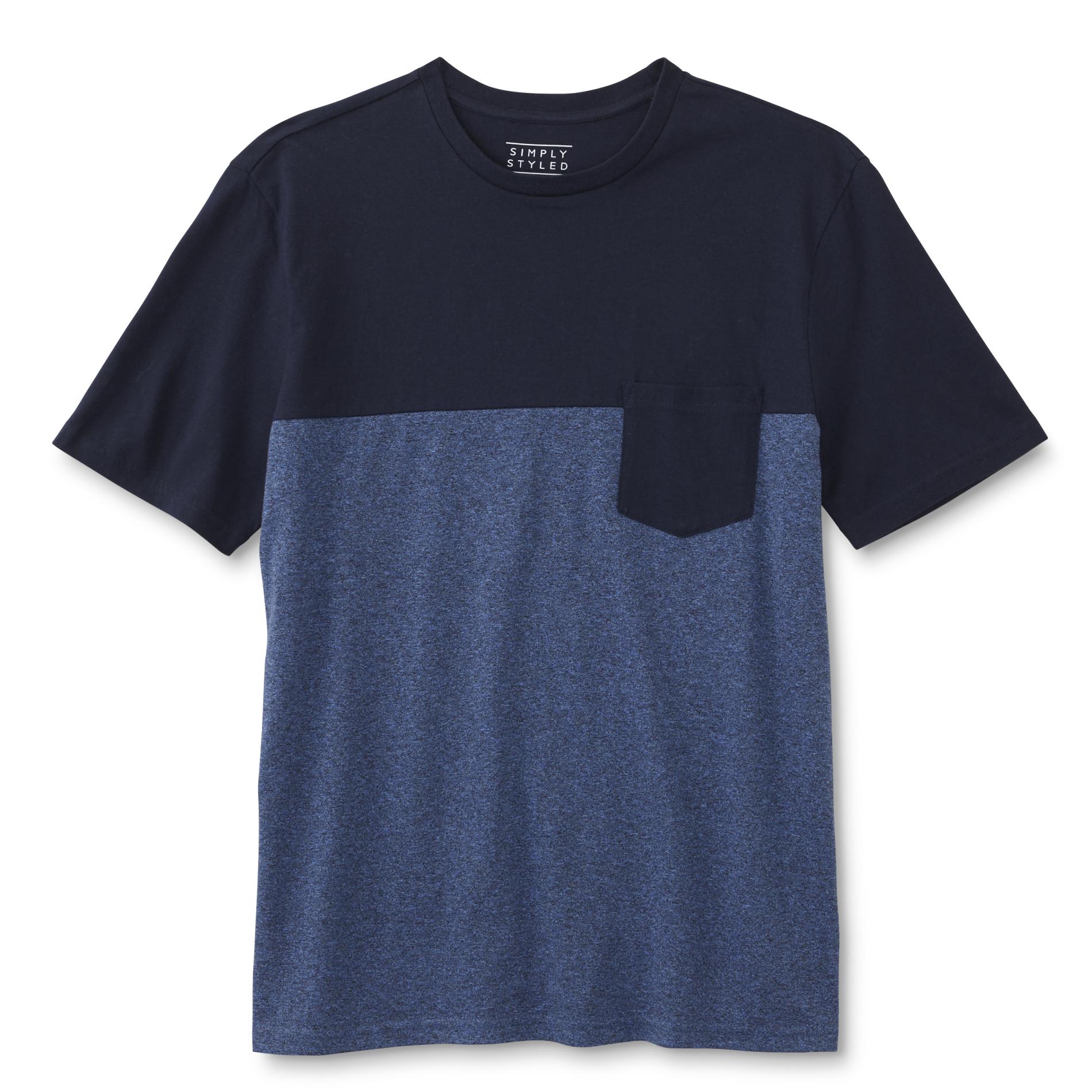 Simply Styled Men's Pocket T-Shirt - Colorblock