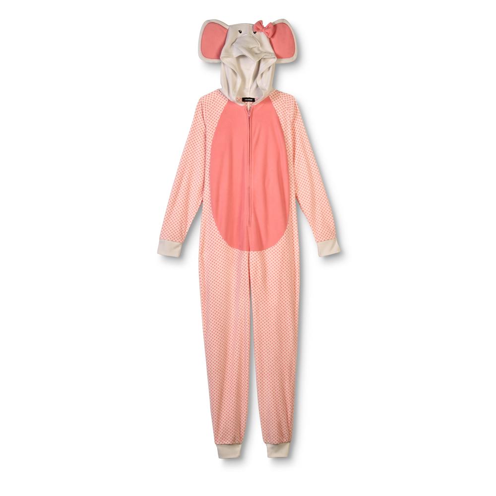 Joe Boxer Junior's Fleece One-Piece Pajamas - Elephant