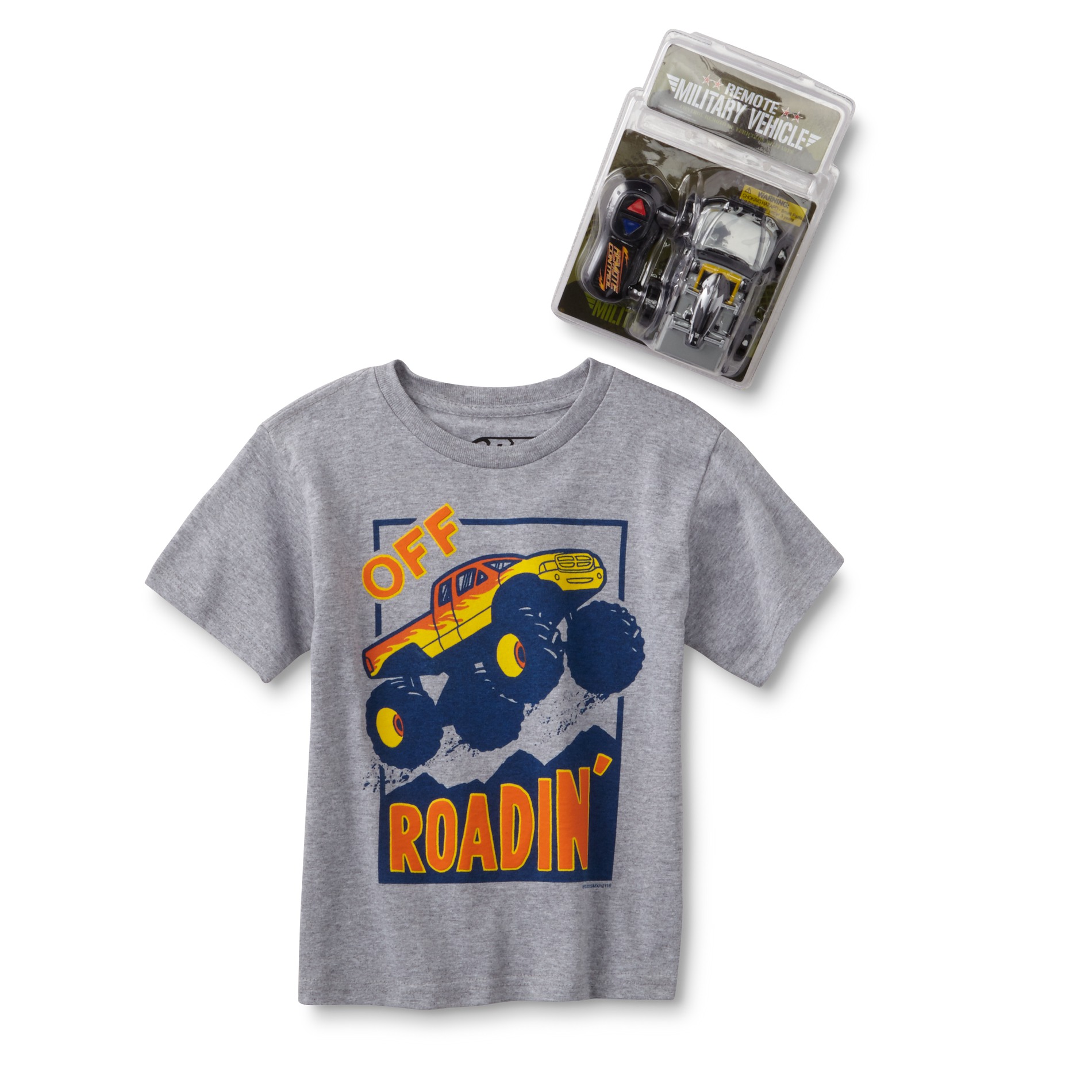 BURPEE Boy's Graphic T-Shirt & Toy - Off Roadin'