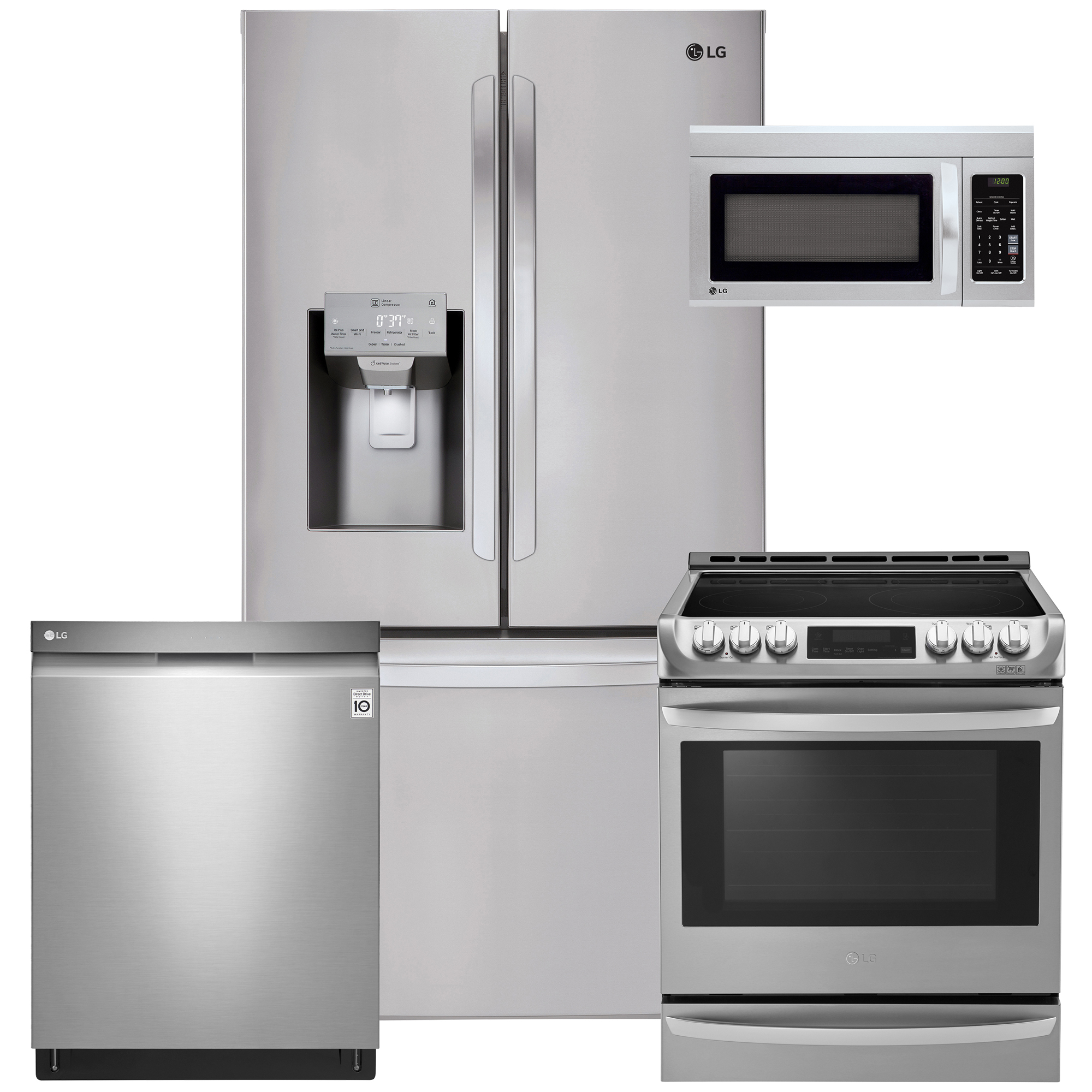 Lg Lg 4 Piece Design In The Details Kitchen Package W French Door