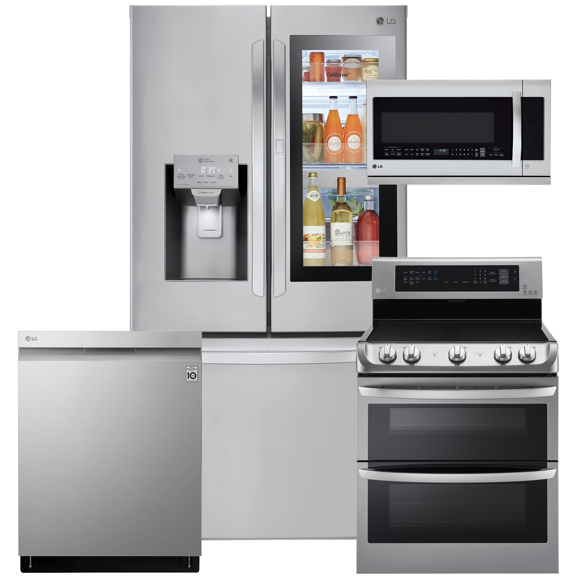 LG LG 4-Piece Fully Featured Kitchen Suite w/ InstaView ...