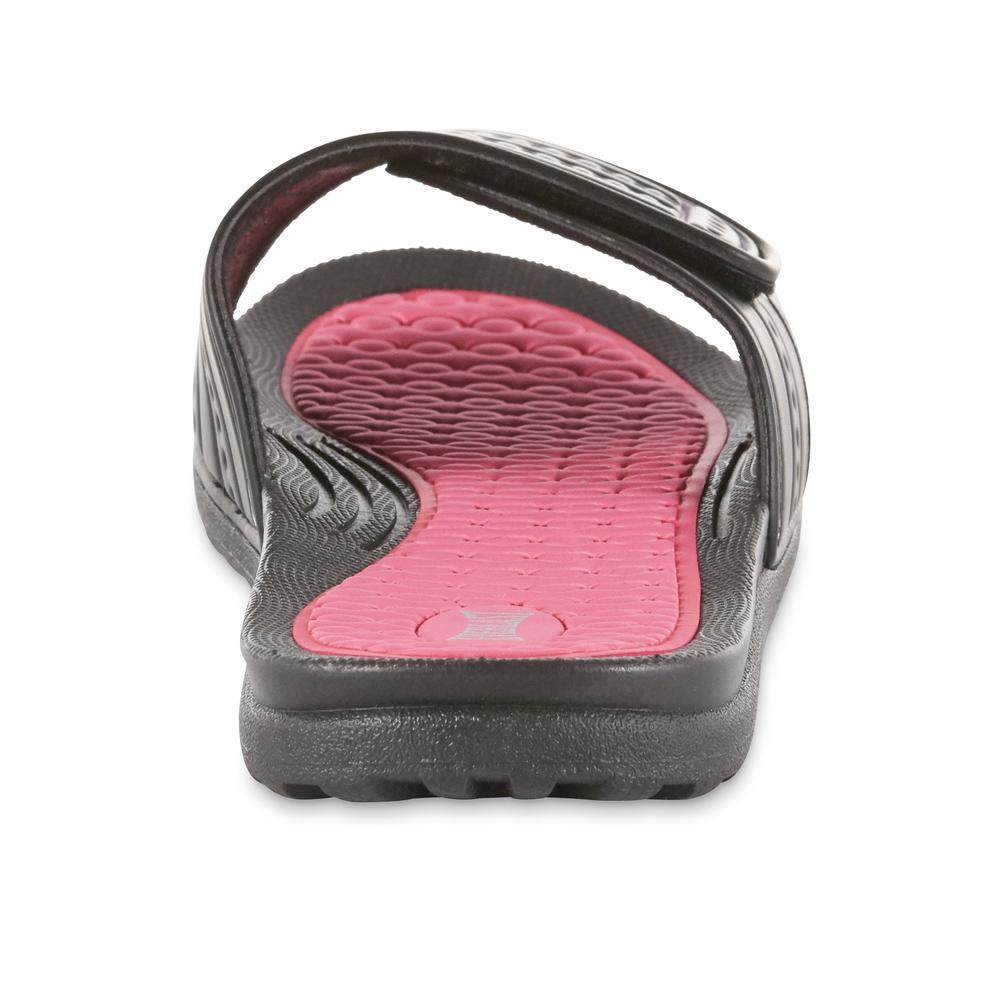 Everlast&reg; Sport Women's Freya Athletic Slide Sandal - Black/Pink
