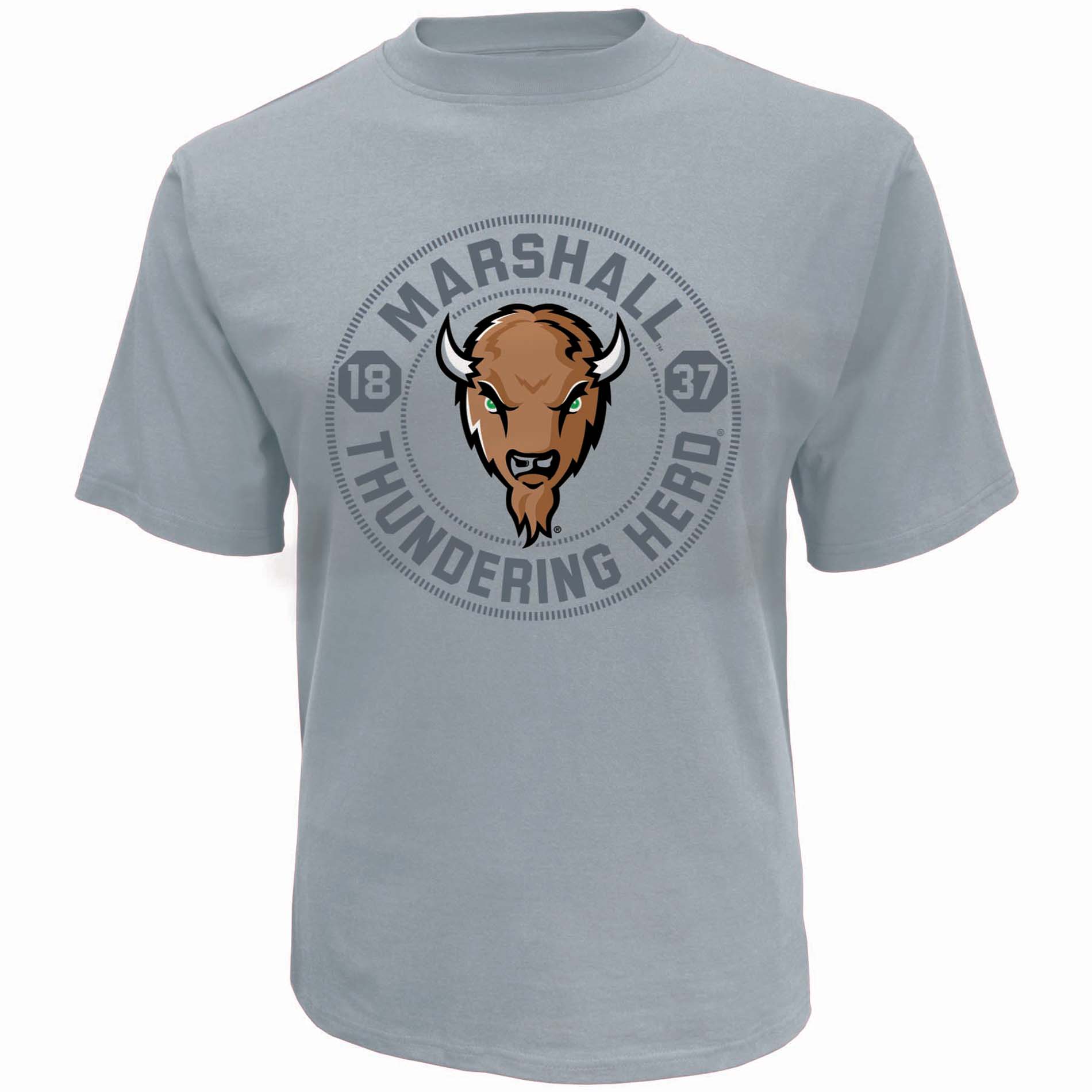 NCAA Men&#8217;s Big & Tall Round Logo T-Shirt - Marshall Thundering Herd
