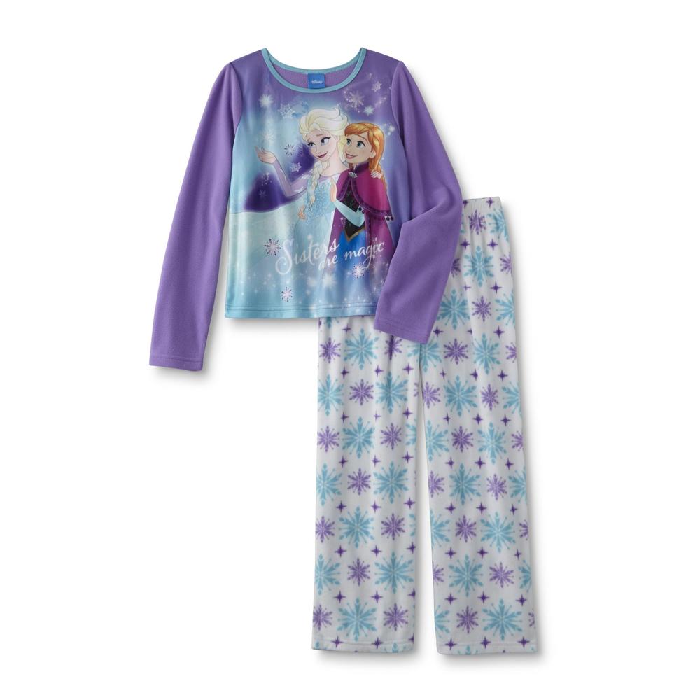 Disney Frozen Girl's Fleece Pajama Top & Pants