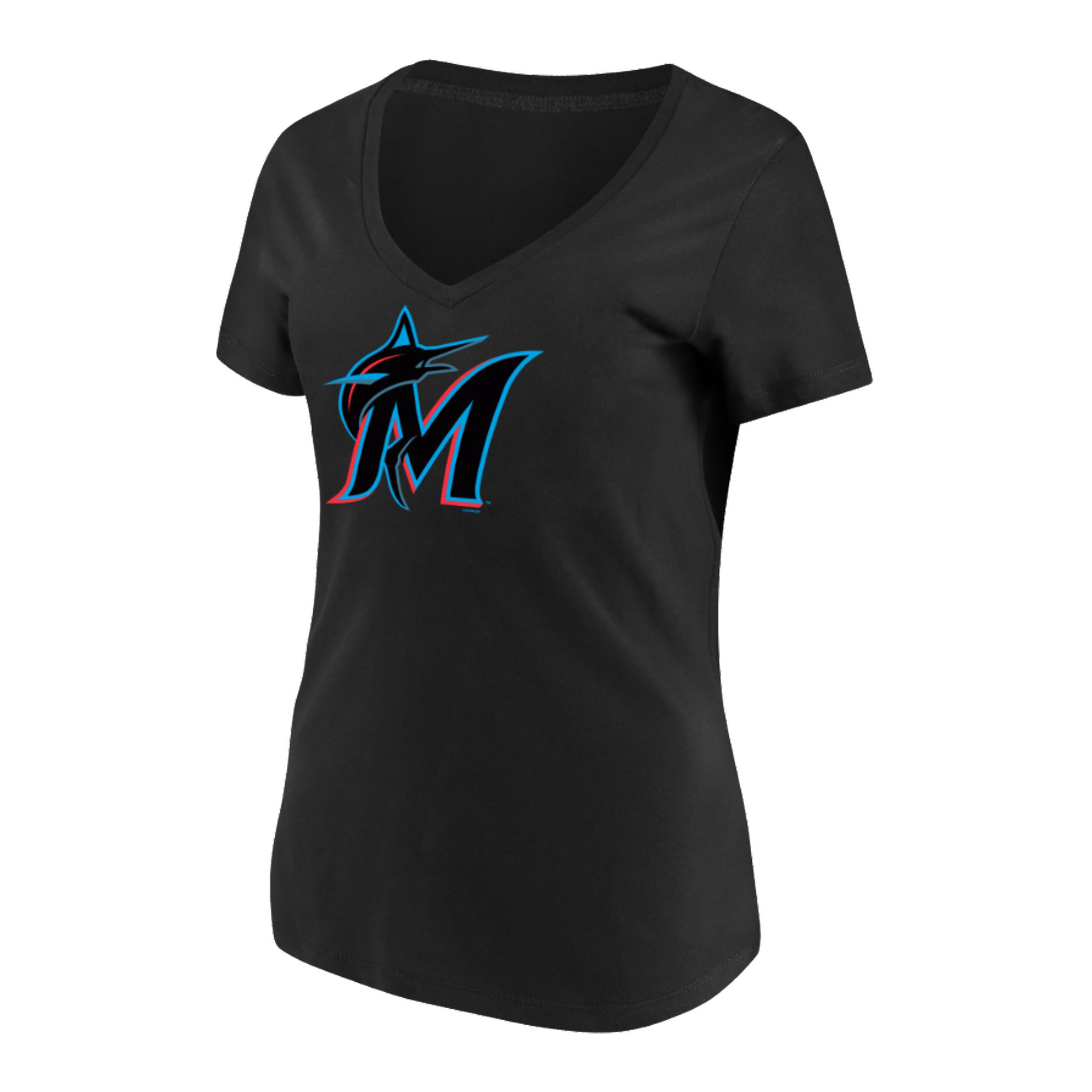 MLB Women&#8217;s Miami Marlins V-Neck T-Shirt
