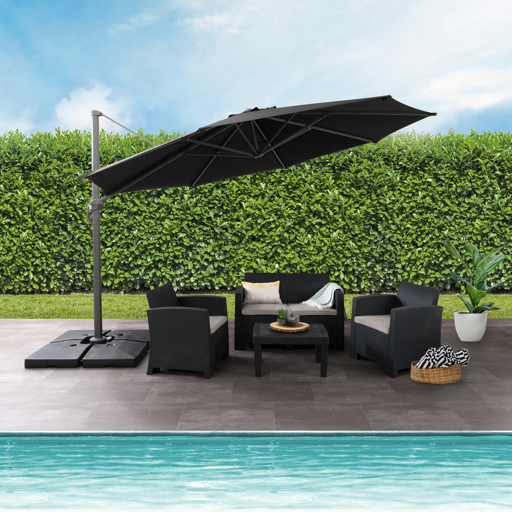 CorLiving  11.5ft UV Resistant Deluxe Offset Patio Umbrella