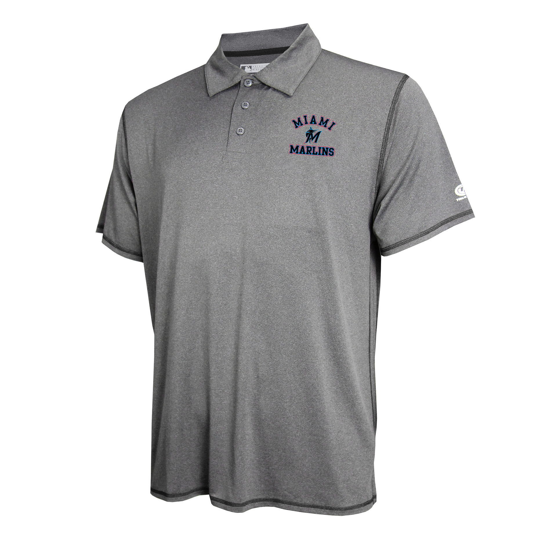 MLB Men&#8217;s Short-Sleeve Polo Shirt - Miami Marlins