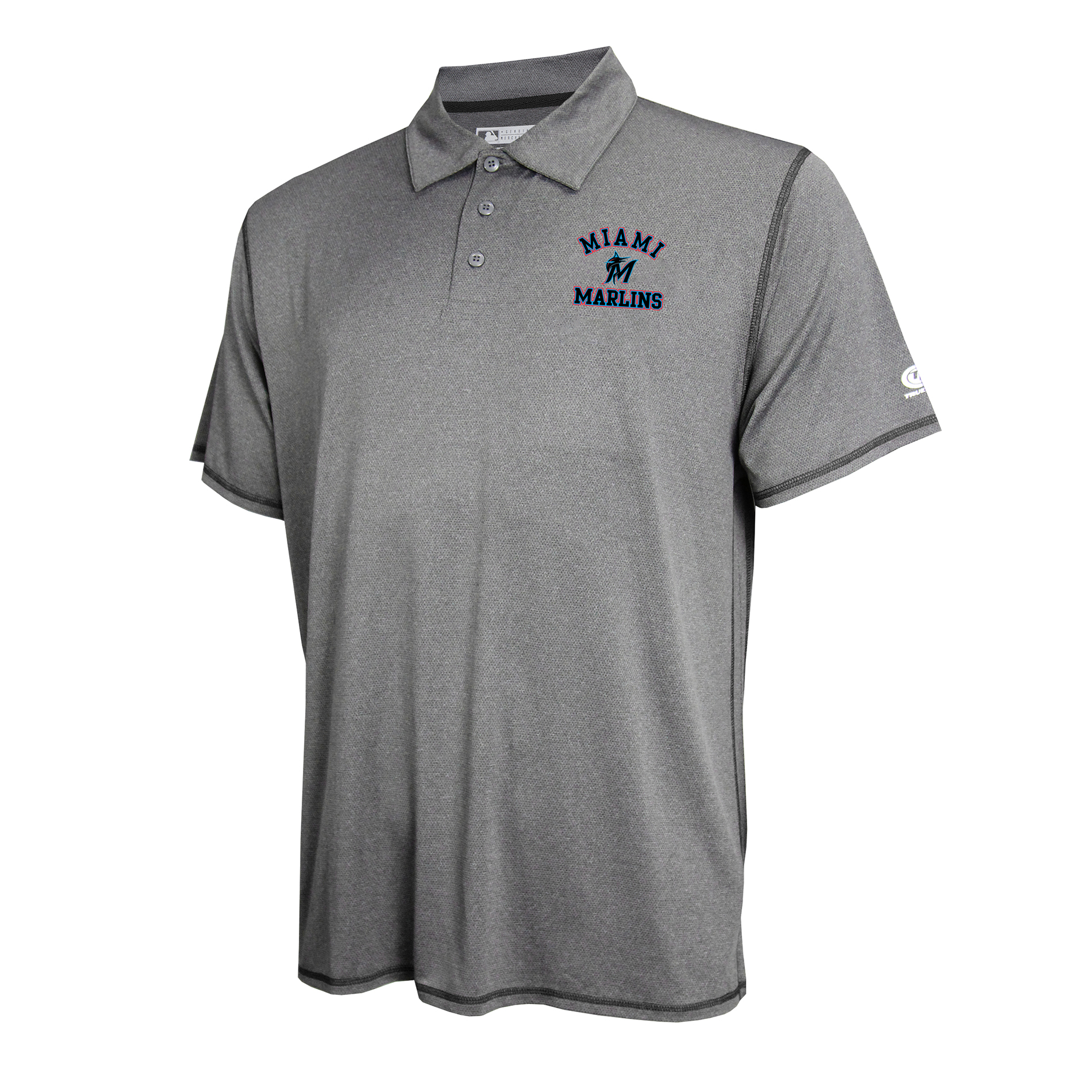 petite MLB Men’s Short-Sleeve Polo Shirt - Miami Marlins, Size: Medium petite MLB Men’s Short-Sleeve Polo Shirt - Miami Marlins, Size: Medium