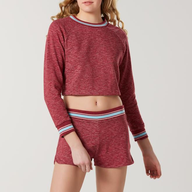 Joe Boxer Juniors' Crew Neck Sweatshirt Striped