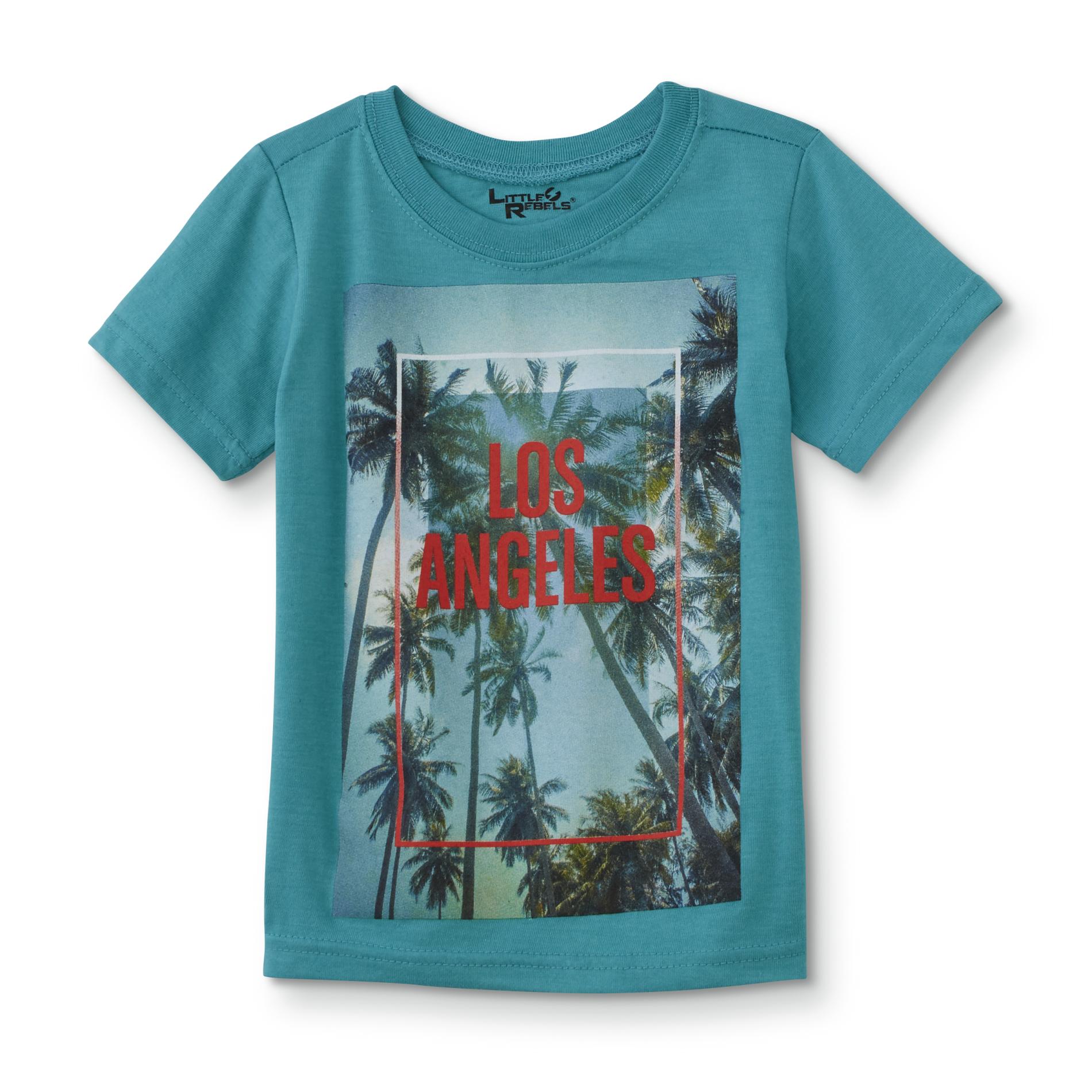 Little Rebels Toddler Boys' Graphic T-Shirt - Los Angeles, Size: 2T, Blue Little Rebels Toddler Boys' Graphic T-Shirt - Los Angeles, Size: 2T, Blue