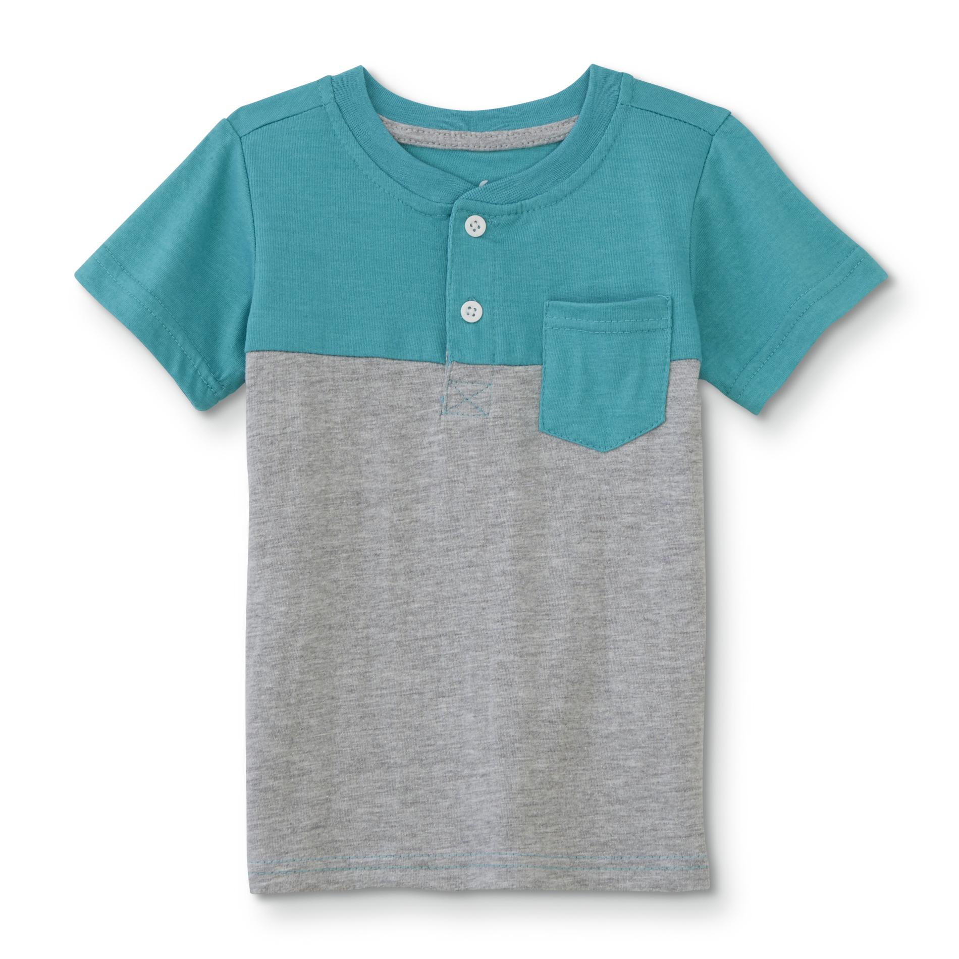Little Rebels Toddler Boys' Pocket Henley Shirt - Colorblock, Size: 3T, Grey Little Rebels Toddler Boys' Pocket Henley Shirt - Colorblock, Size: 3T, Grey