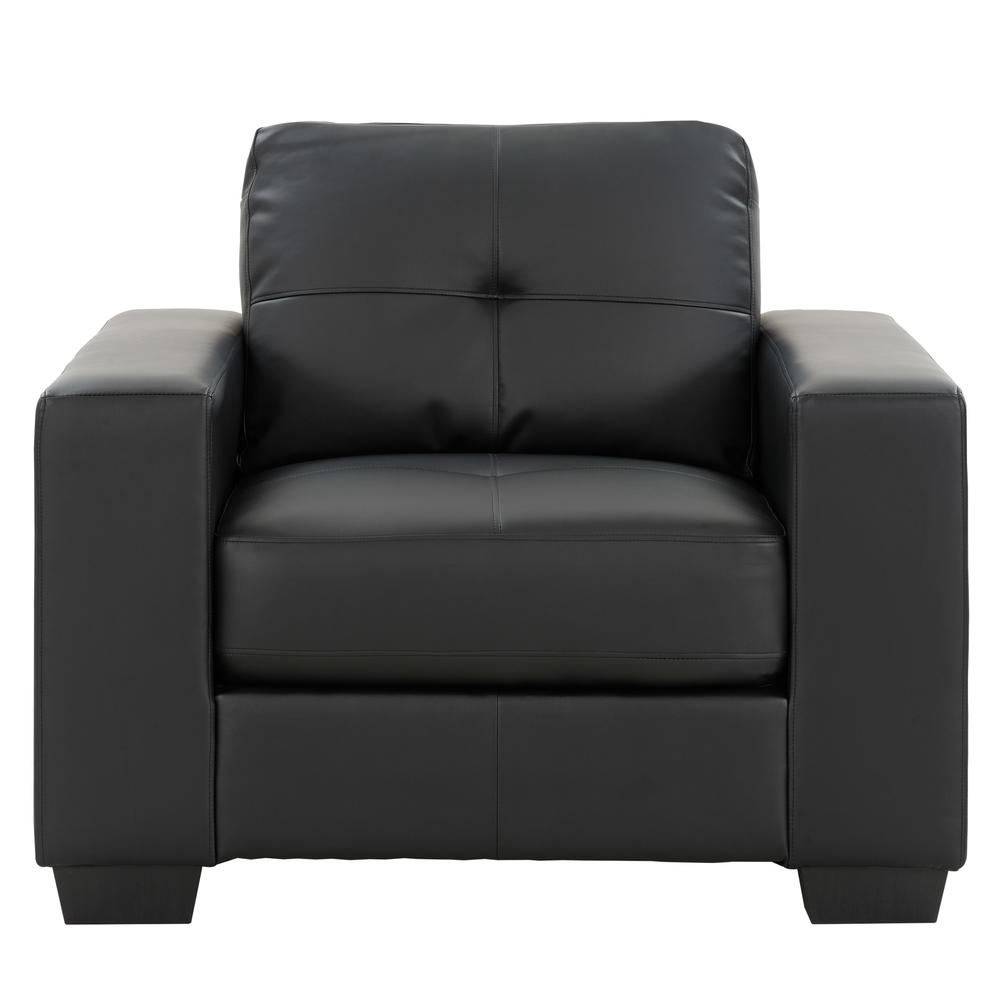CorLiving Tufted Seat and Backrest Bonded Leather Chair