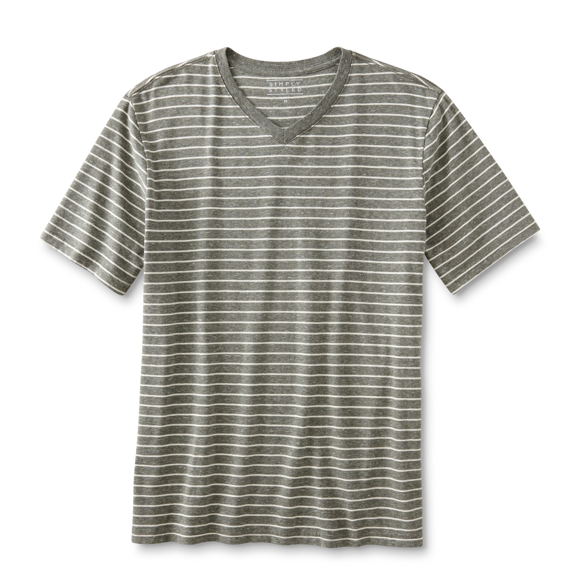 Simply Styled Men's V-Neck T-Shirt - Striped