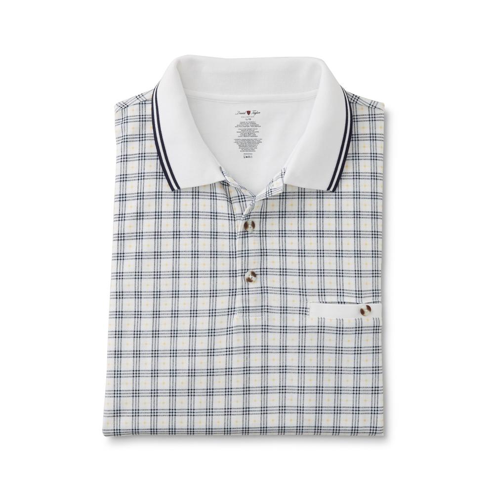 David Taylor Collection Men's Classic Polo Shirt - Plaid