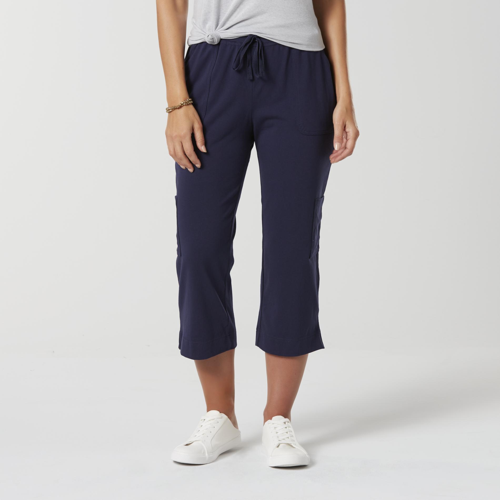 Basic editions elastic waist pants clearance