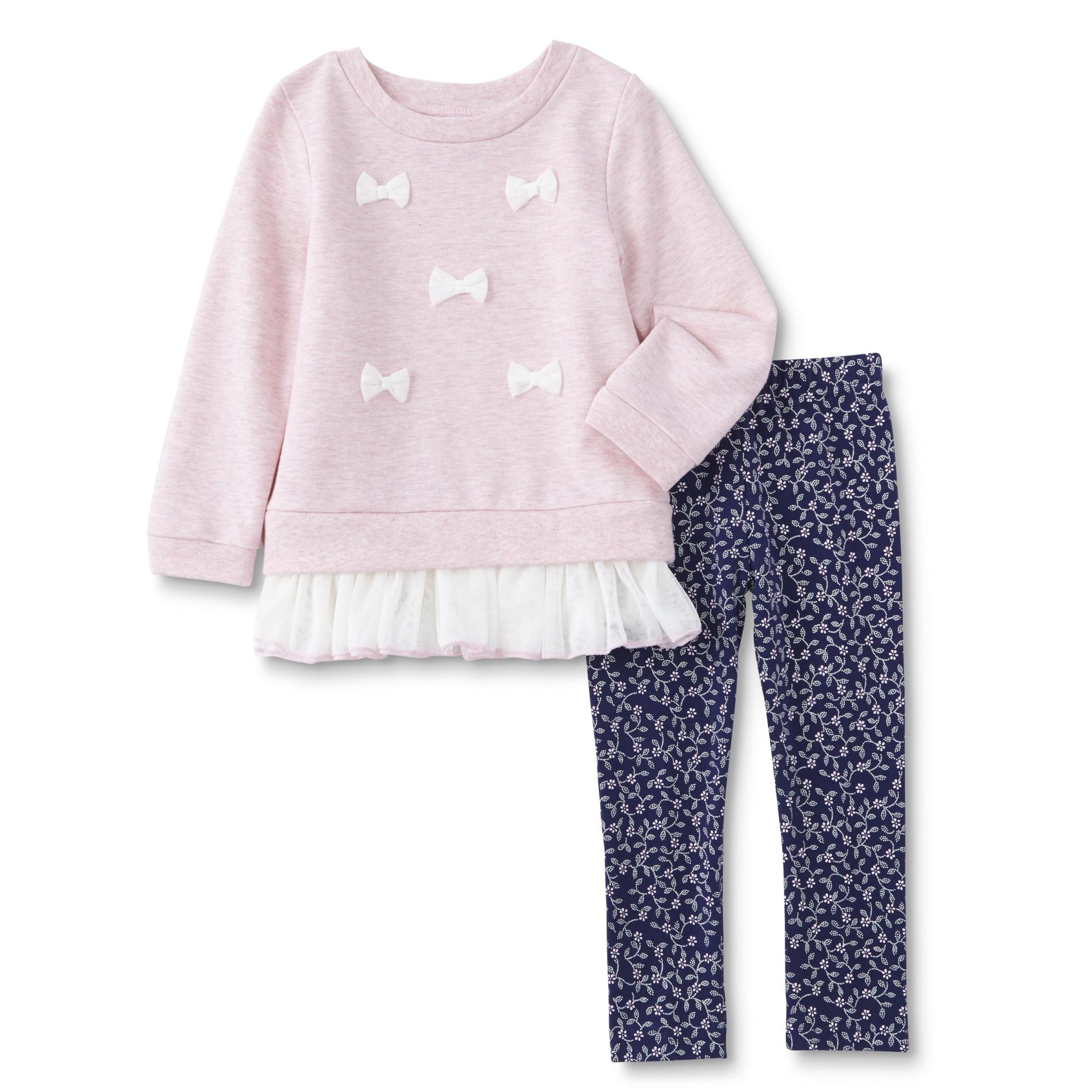 Infant & Toddler Girl's Sweatshirt & Pants - Floral