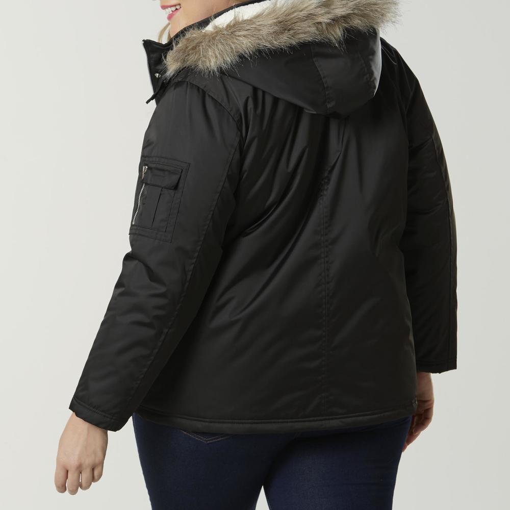 New Look Women's Plus Hooded Winter Jacket