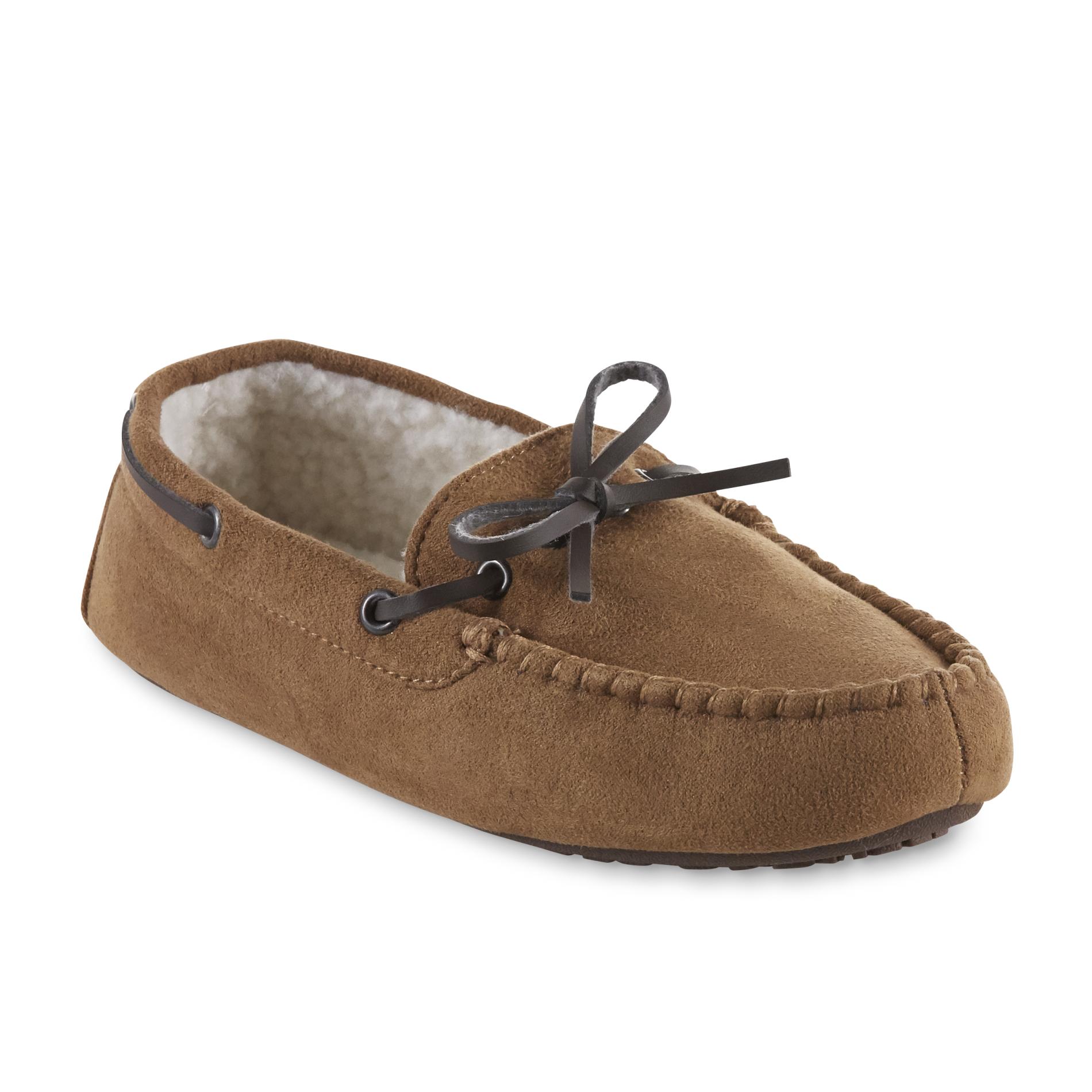Boys moccasin slippers size 5 clearance